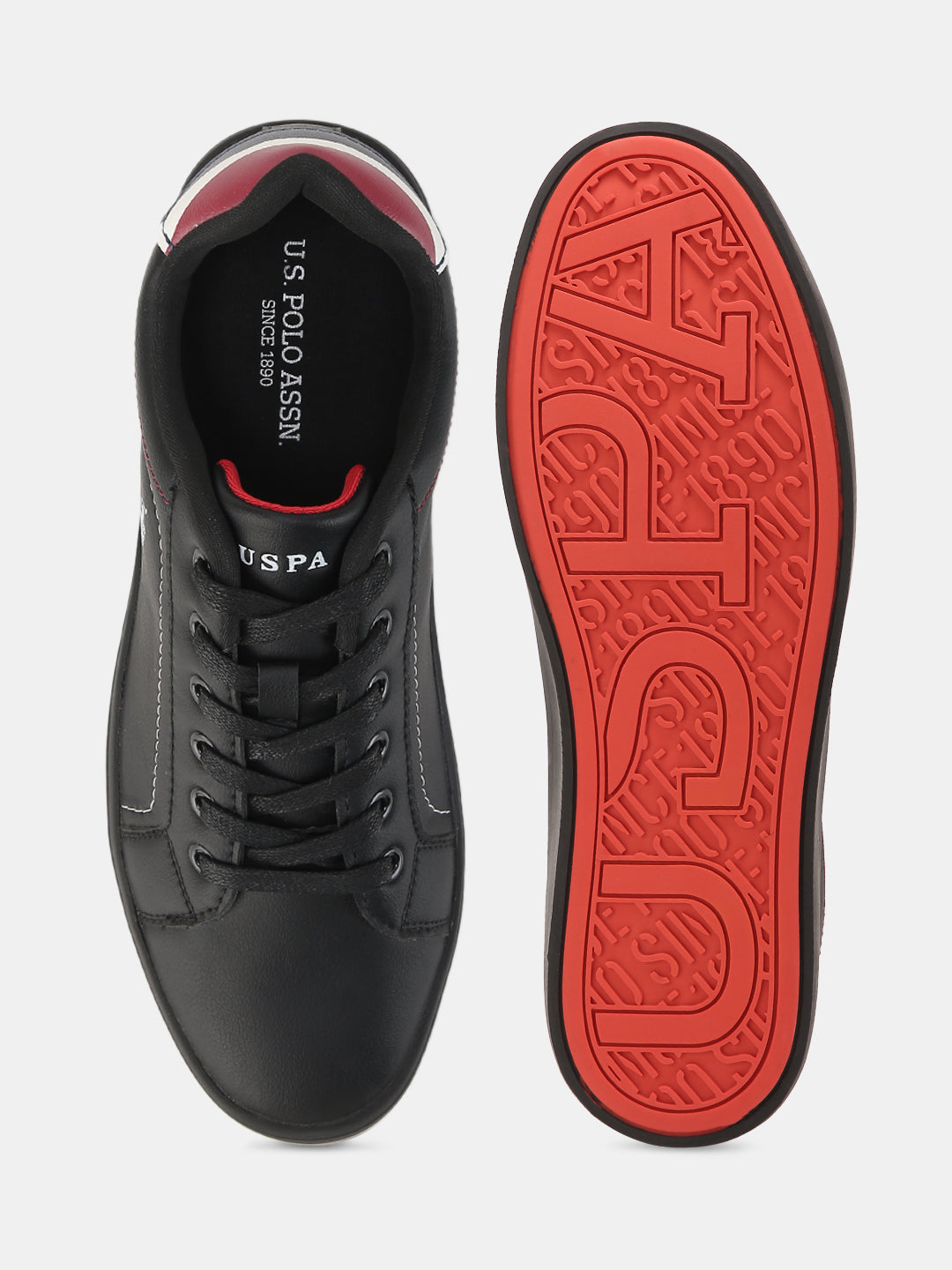 Men Solid Rojas 3.0 Sneakers Black - U.S. POLO ASSN. | Large