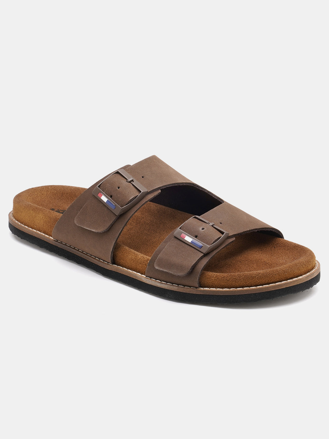 Men Buckle Strap Mendy Sandals Brown - U.S. Polo Assn. India | Large