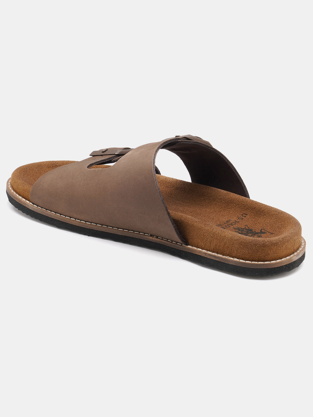 Men Buckle Strap Mendy Sandals Brown - U.S. Polo Assn. India | Large