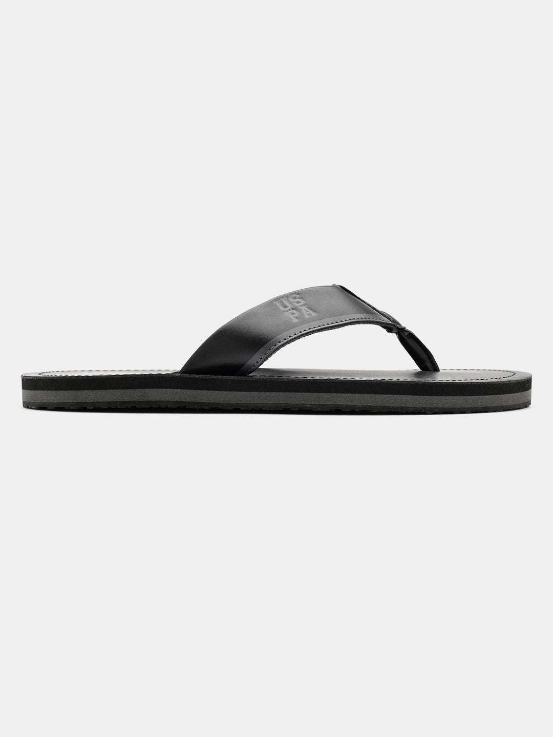Men V-Strap Jane Flip Flops Black - U.S. Polo Assn. India | Large