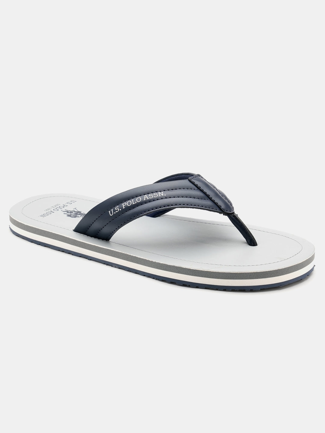 Men V-Strap Roy Flip Flops Grey - U.S. Polo Assn. India | Large
