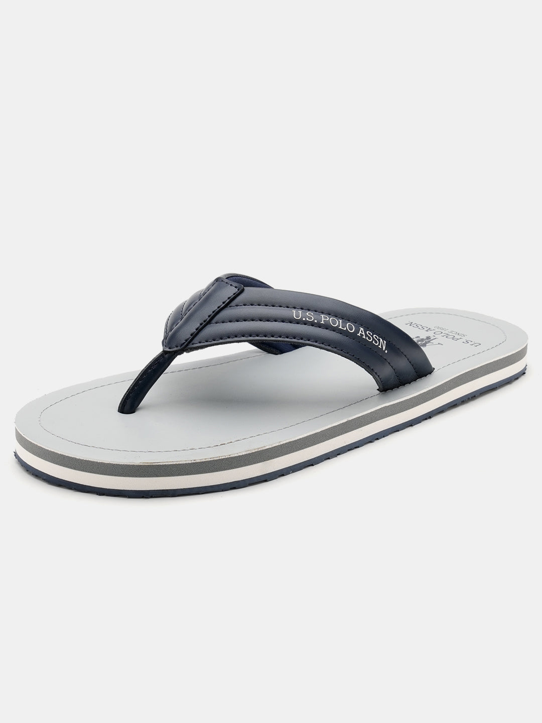 Men V-Strap Roy Flip Flops Grey - U.S. Polo Assn. India | Large