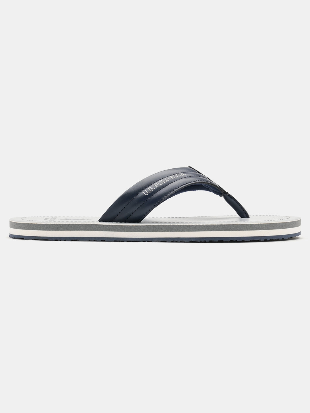 Men V-Strap Roy Flip Flops Grey - U.S. Polo Assn. India | Large