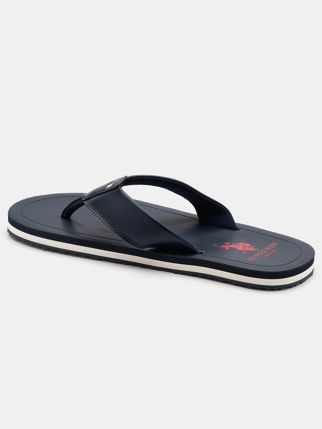 Men Nesta Striped Flip Flops Navy - U.S. Polo Assn. India | Large