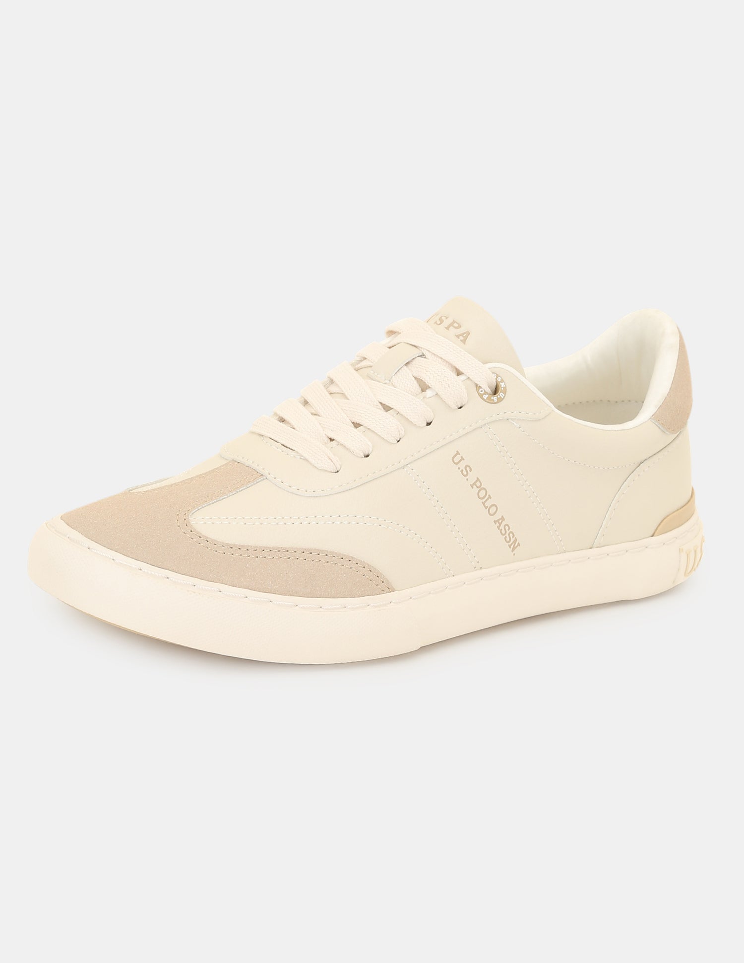 Men Colourblocked Gian 4.0 Sneakers Beige - U.S. Polo Assn. India | Large