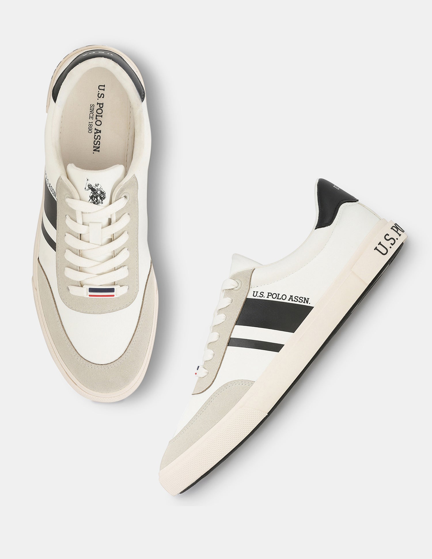 Men Krister 4.0 Colourblocked Sneakers White - U.S. Polo Assn. India | Large
