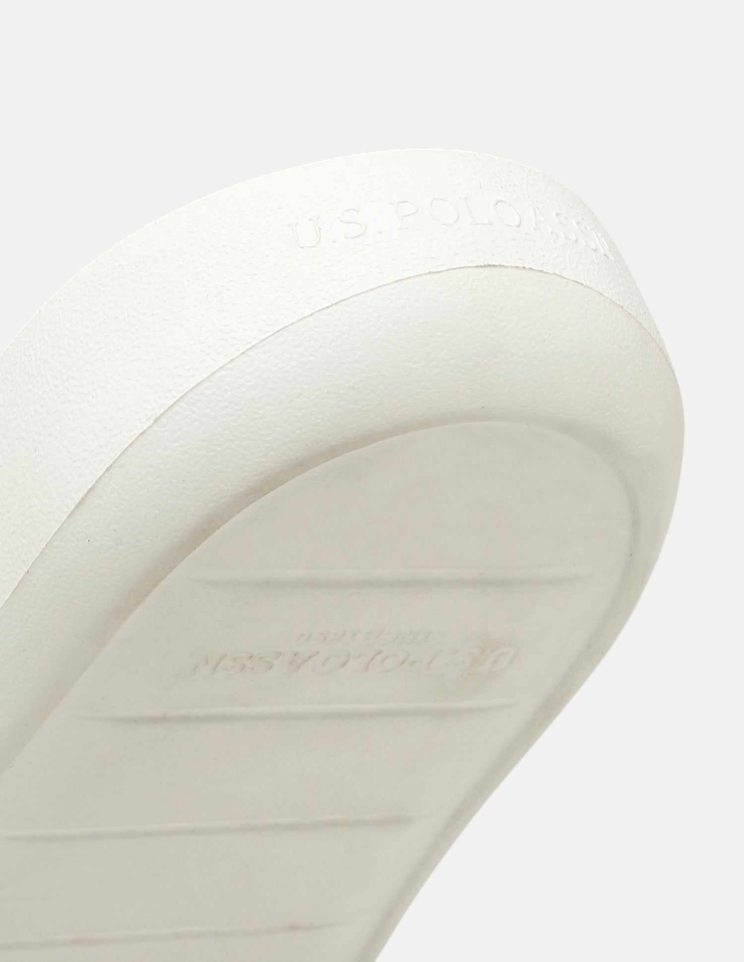 Brand Embossed Luna Sliders Off White - U.S. Polo Assn. India | Large