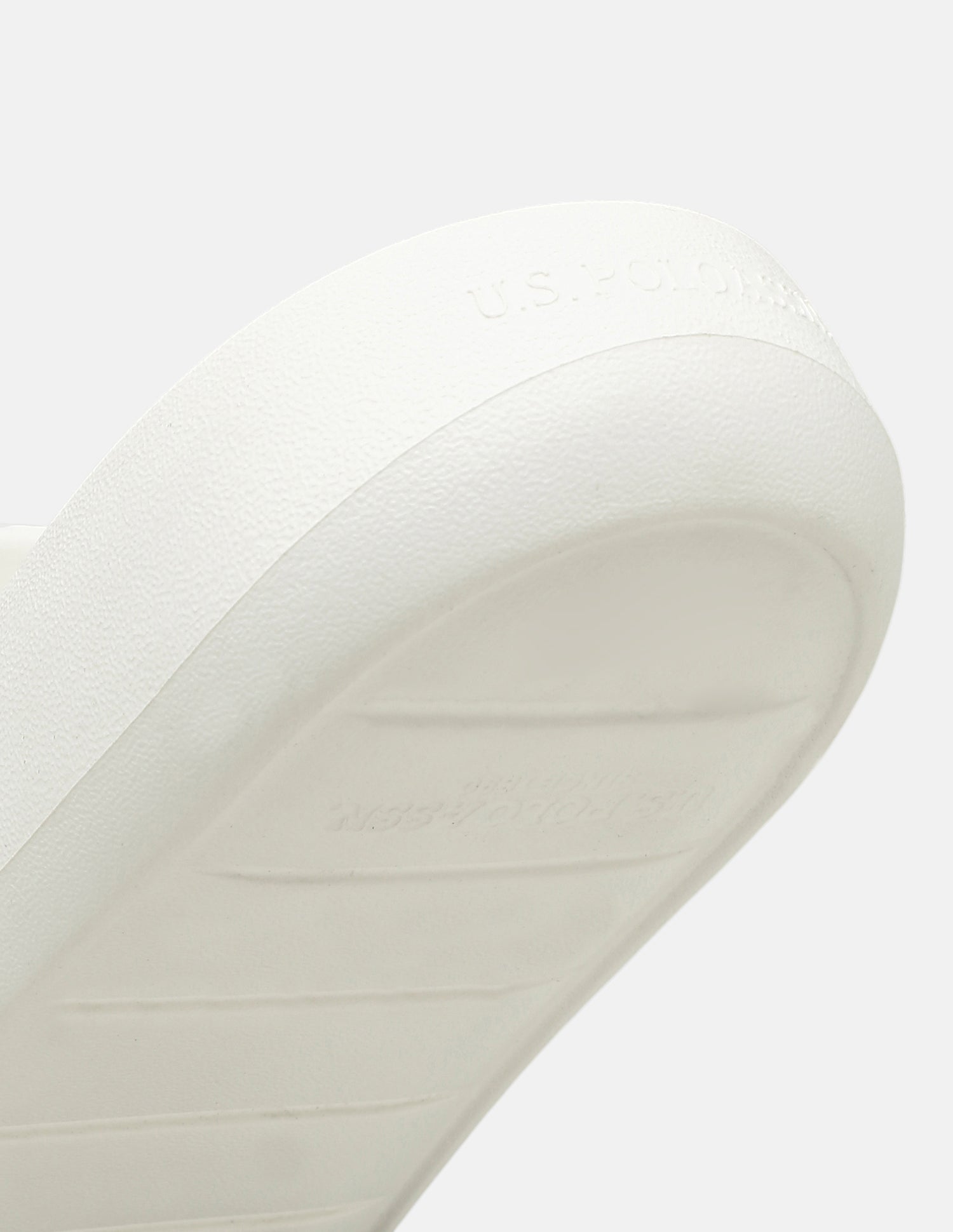 Brand Embossed Luna Sliders Cream - U.S. Polo Assn. India | Large