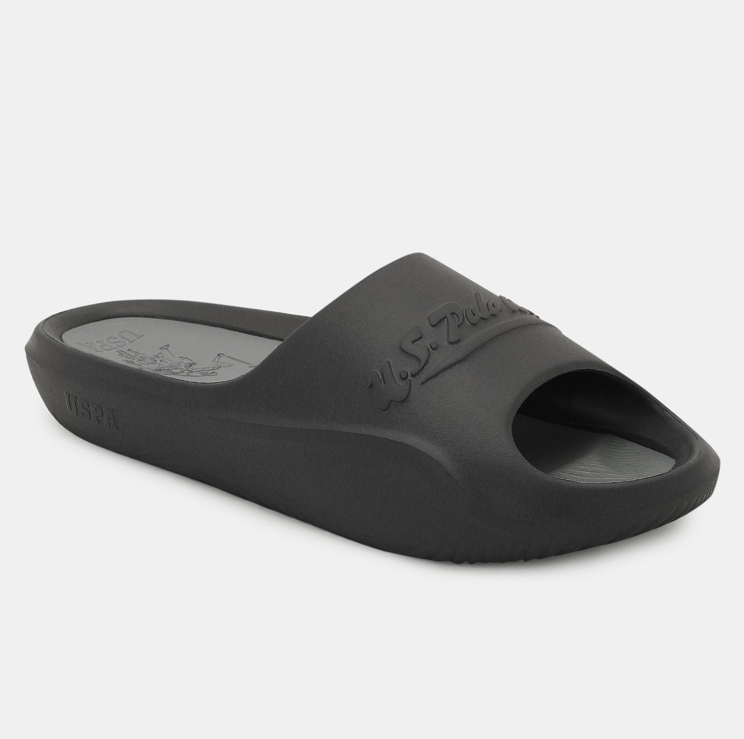 Men Eva Arda Slippers Black - U.S. POLO ASSN. | Large