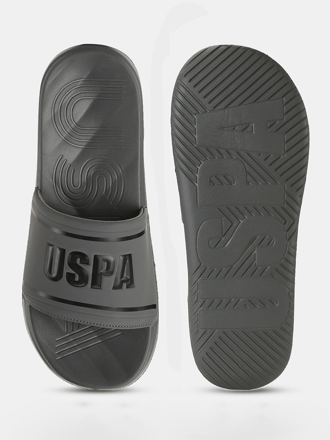 Men Eva Deja Slippers Grey - U.S. POLO ASSN. | Large