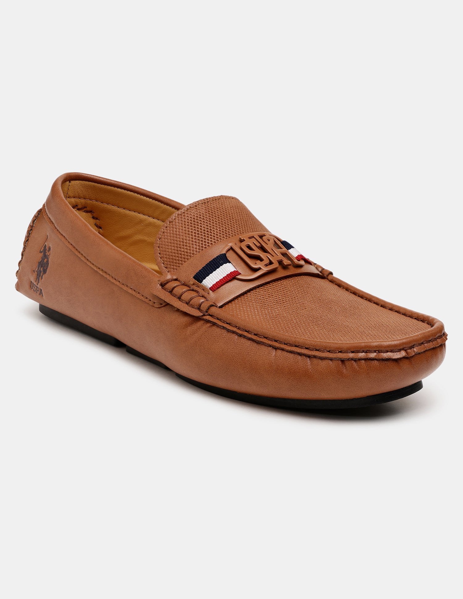 Men Anton Textured Loafers Tan - U.S. POLO ASSN. | Large