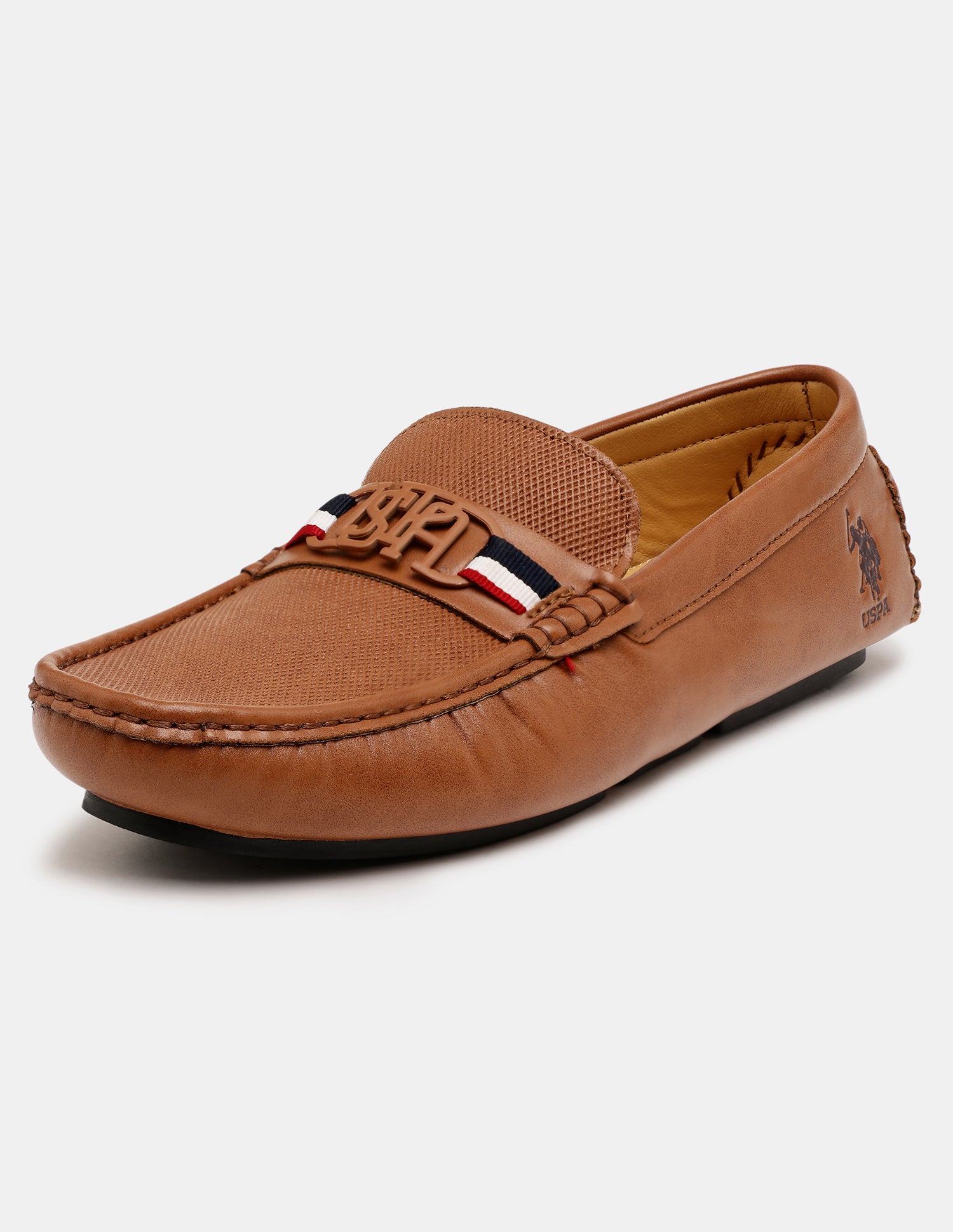Men Anton Textured Loafers Tan - U.S. POLO ASSN. | Large