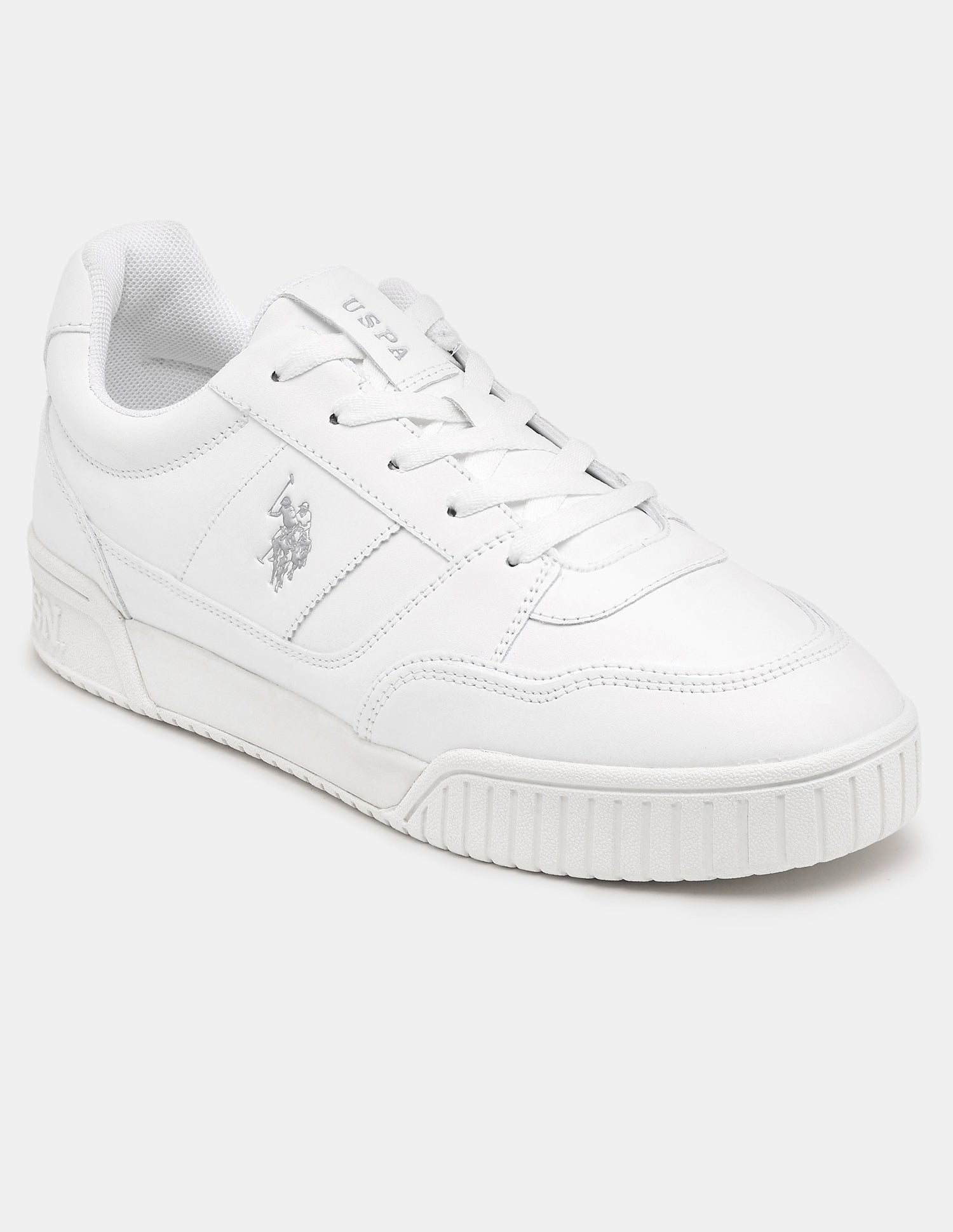 Men Rever Wth Solid Sneakers White - U.S. Polo Assn. India | Large