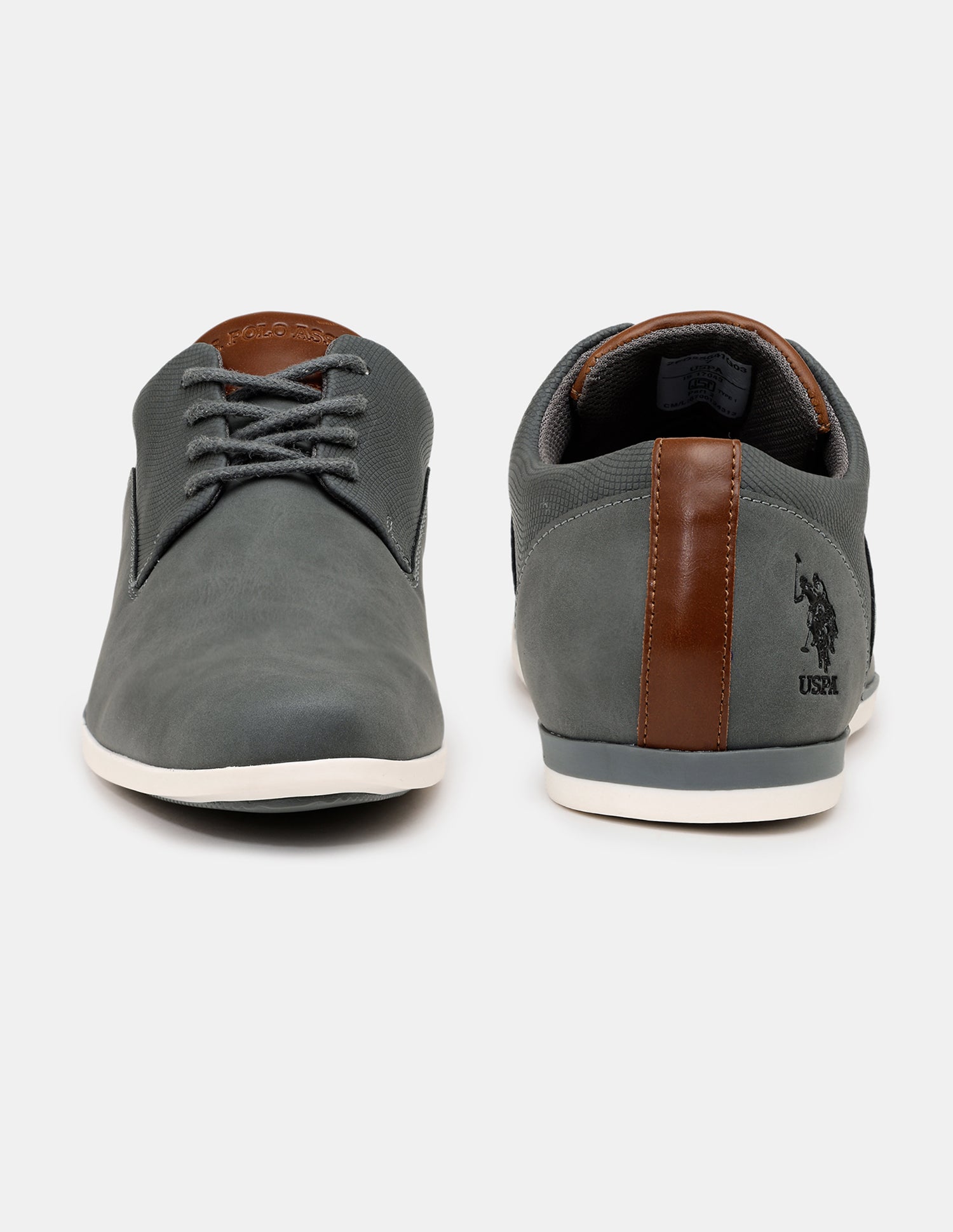 Men Clest 2.0 Solid Shoes Charcoal Grey - U.S. POLO ASSN. | Large