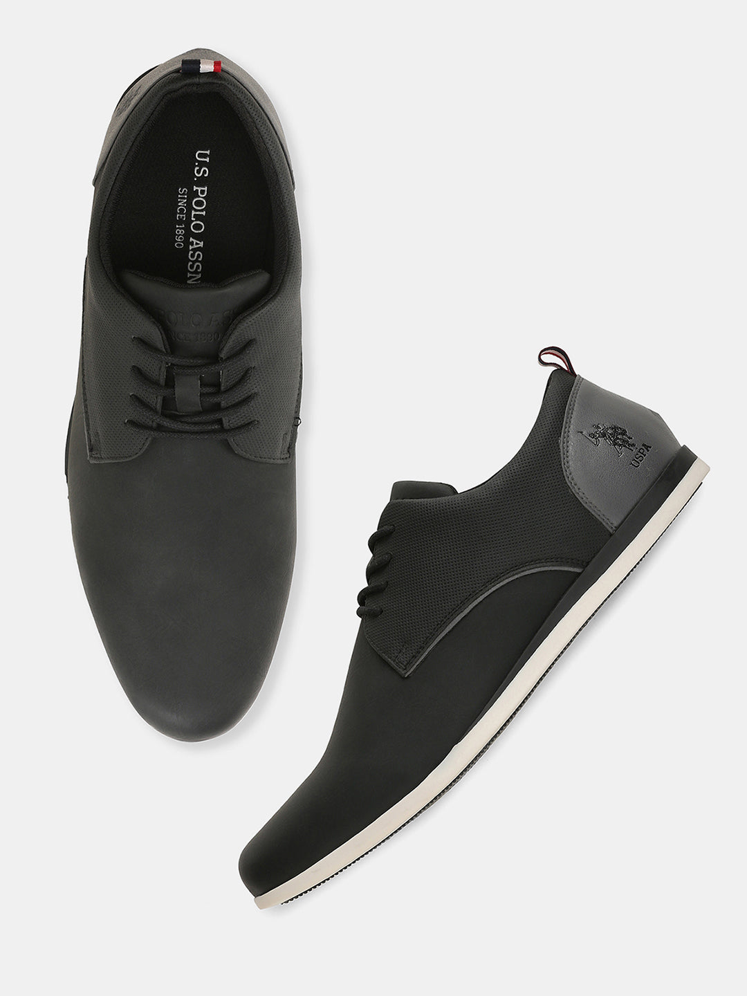 Men Lace Ups Darryl 3.0 Casual Shoes Black - U.S. POLO ASSN. | Large