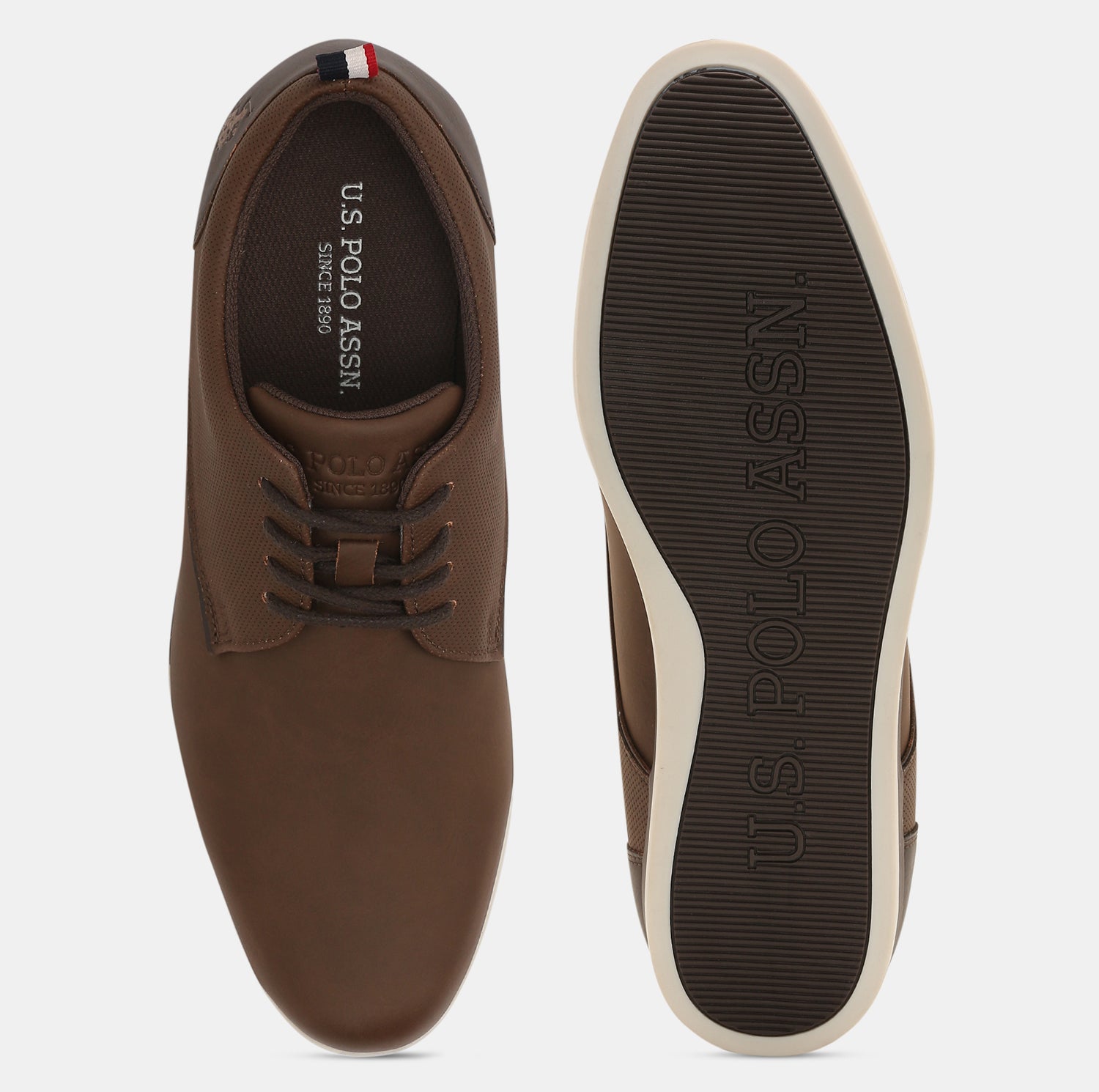 Men Lace Ups Darryl 3.0 Casual Shoes Medium Brown - U.S. POLO ASSN. | Large