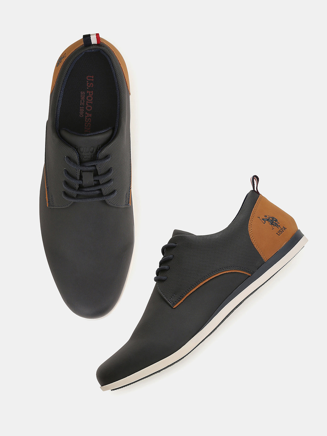 Men Lace Ups Darryl 3.0 Casual Shoes Navy - U.S. POLO ASSN. | Large