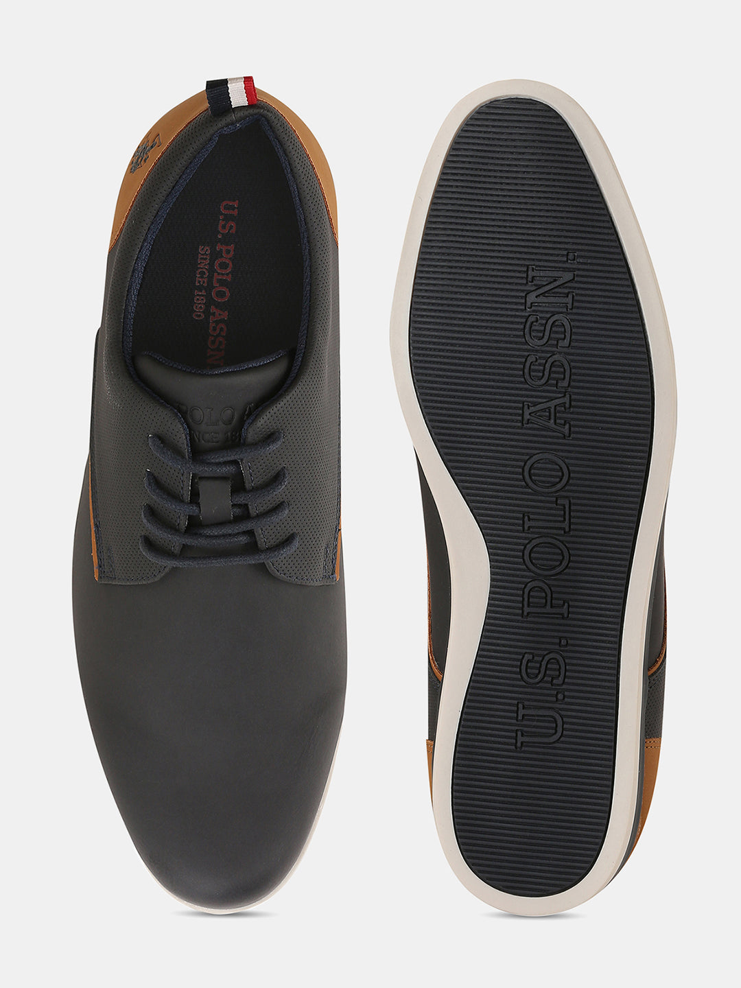 Men Lace Ups Darryl 3.0 Casual Shoes Navy - U.S. POLO ASSN. | Large