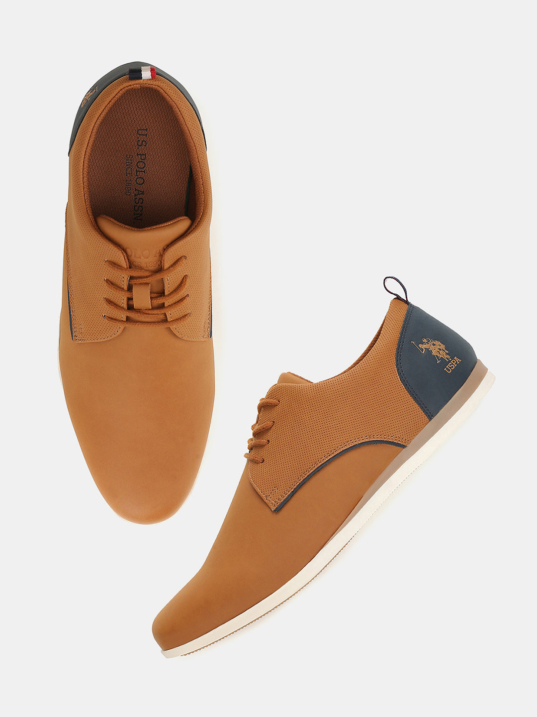 Men Lace Ups Darryl 3.0 Casual Shoes Tan - U.S. POLO ASSN. | Large