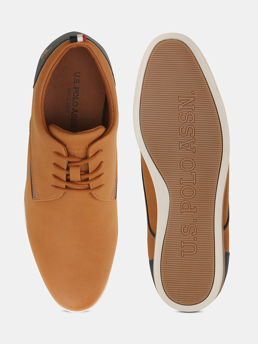 Men Lace Ups Darryl 3.0 Casual Shoes Tan - U.S. POLO ASSN. | Large