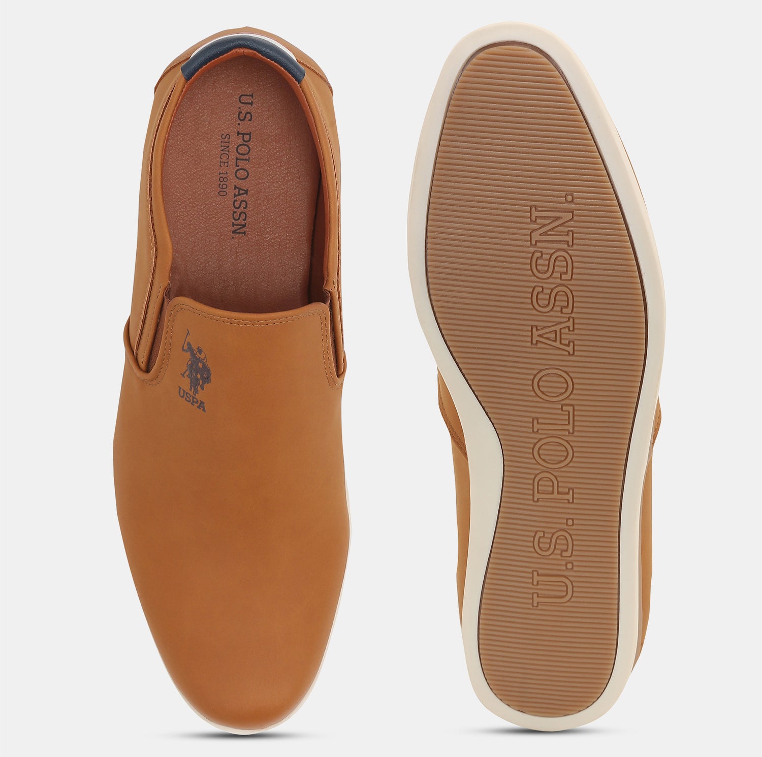 Men Slip Ons Wade 4.0 Casual Shoes Tan - U.S. POLO ASSN. | Large