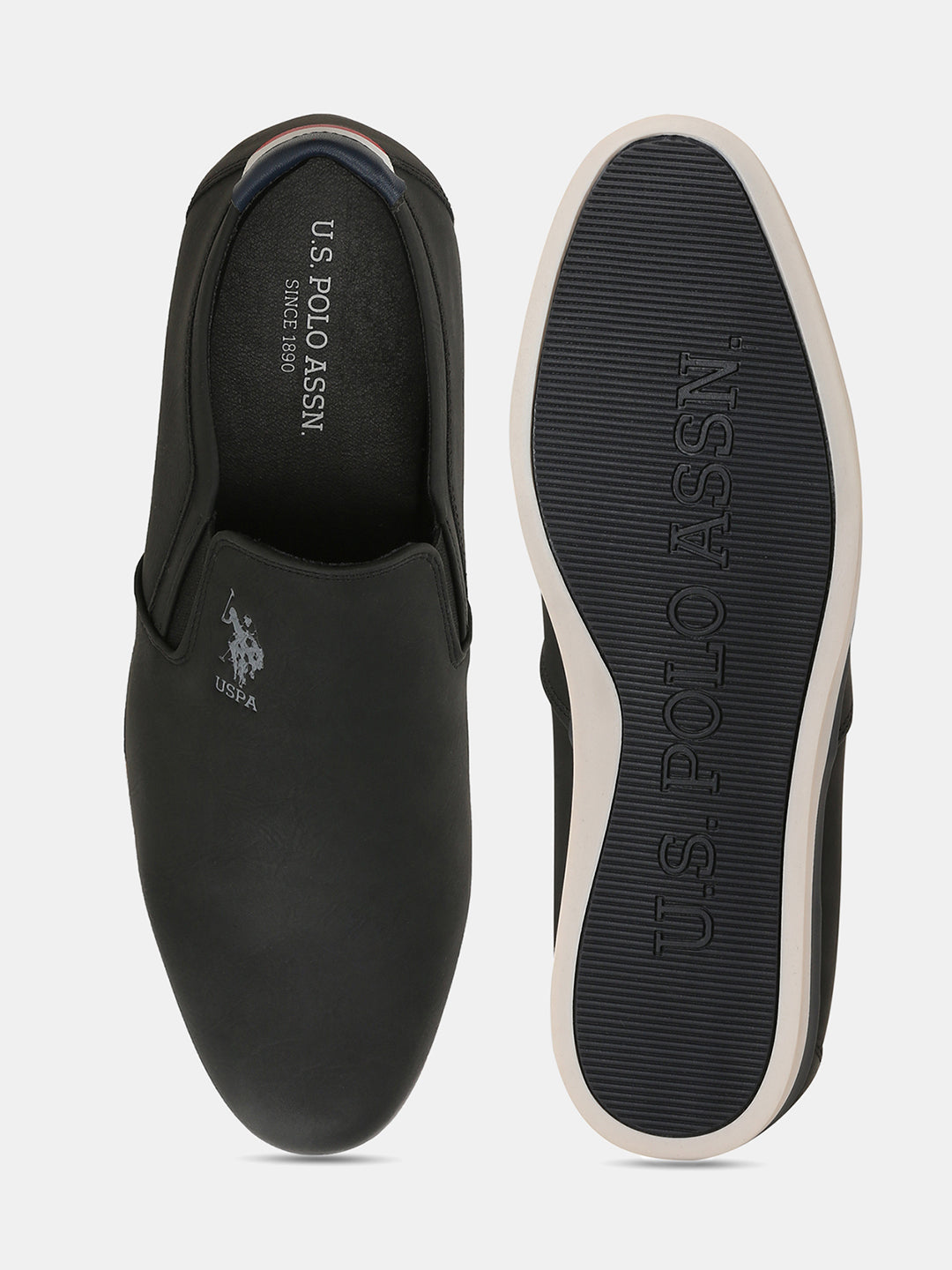 Men Slip Ons Wade 4.0 Casual Shoes Black - U.S. POLO ASSN. | Large