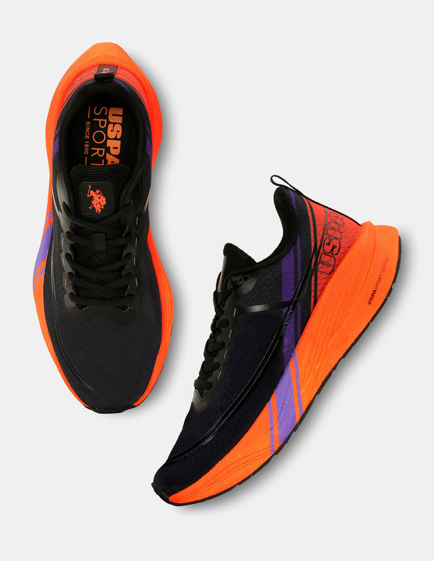 Men Erwin USPA Sport Runpro Running Shoes Black - U.S. POLO ASSN. | Large