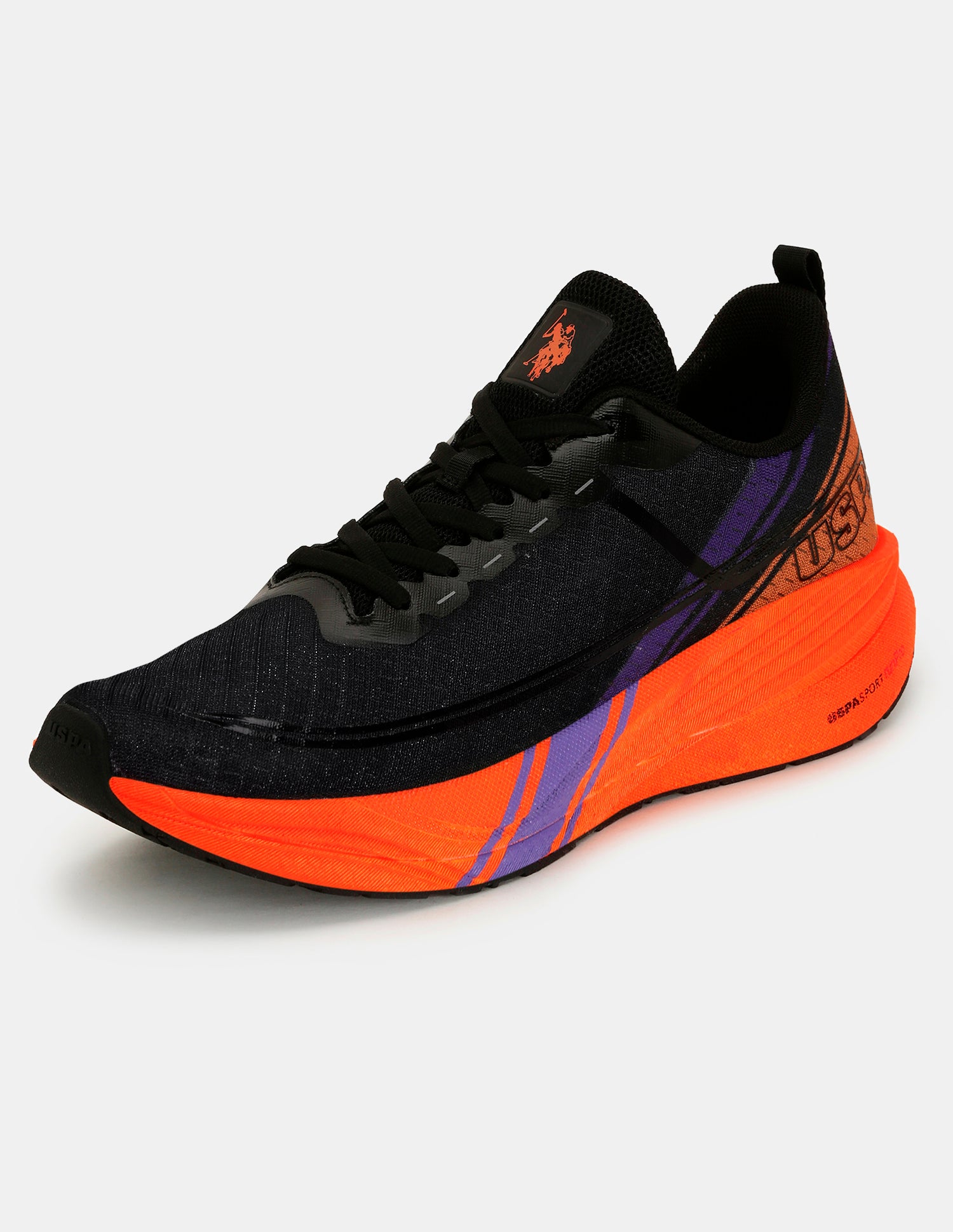 Men Erwin USPA Sport Runpro Running Shoes Black - U.S. POLO ASSN. | Large