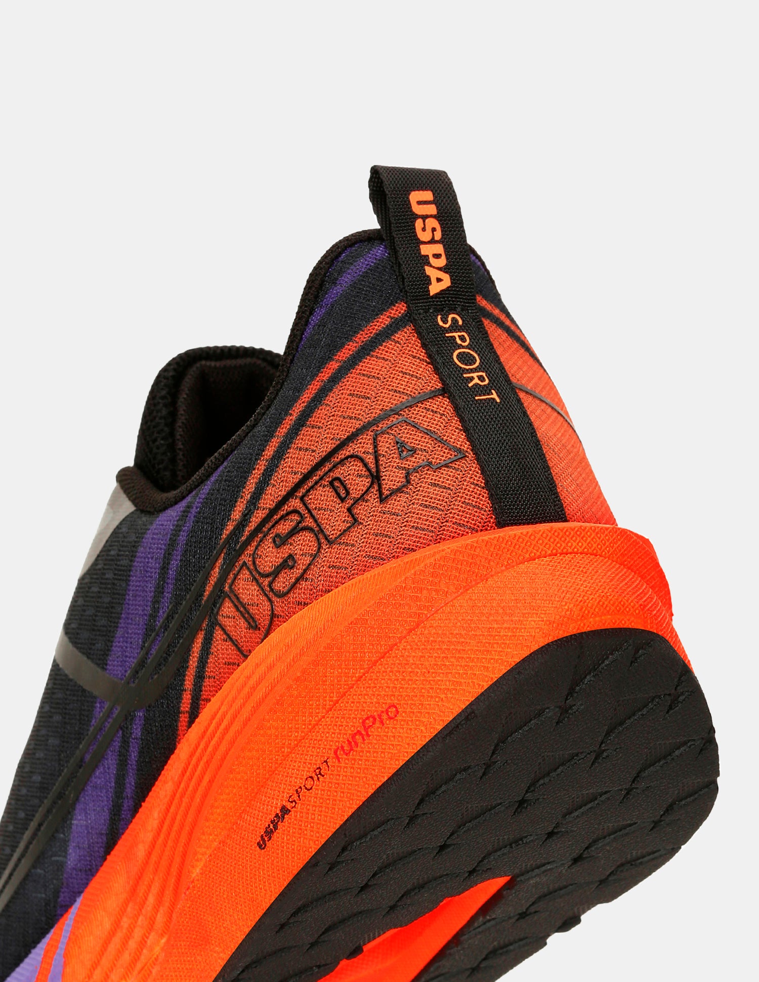 Men Erwin USPA Sport Runpro Running Shoes Black - U.S. POLO ASSN. | Large