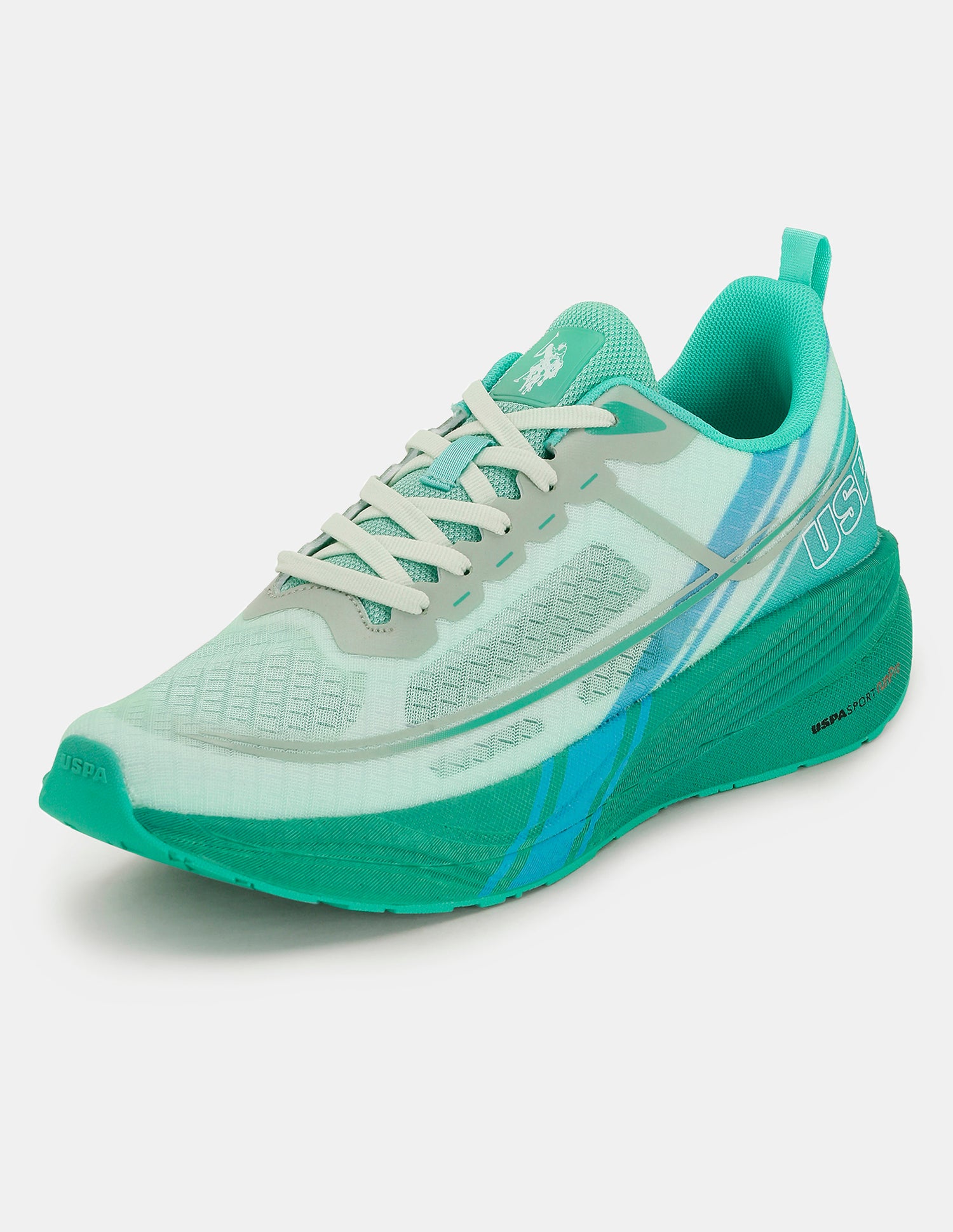 Men Erwin USPA Sport Runpro Running Shoes Light Green - U.S. POLO ASSN. | Large