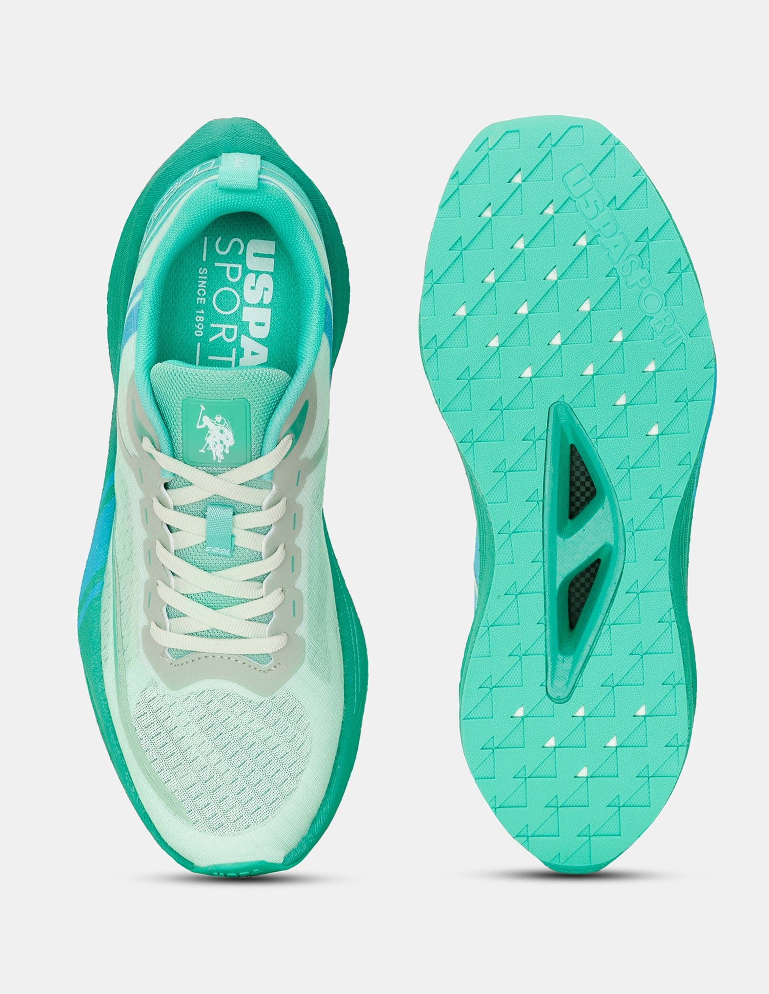 Men Erwin USPA Sport Runpro Running Shoes Light Green - U.S. POLO ASSN. | Large