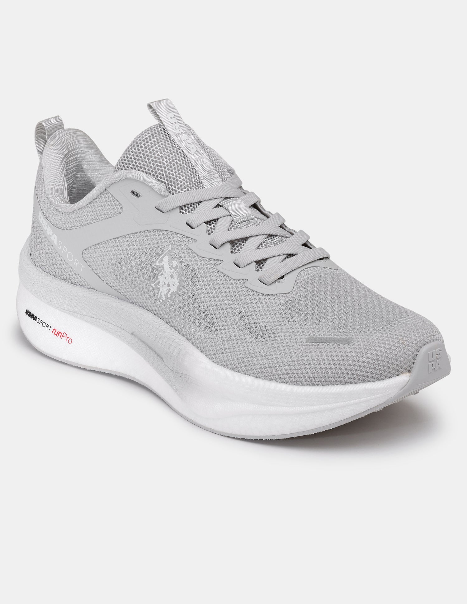 Men Werner USPA Sport Runpro Running Shoes Light Grey - U.S. POLO ASSN. | Large