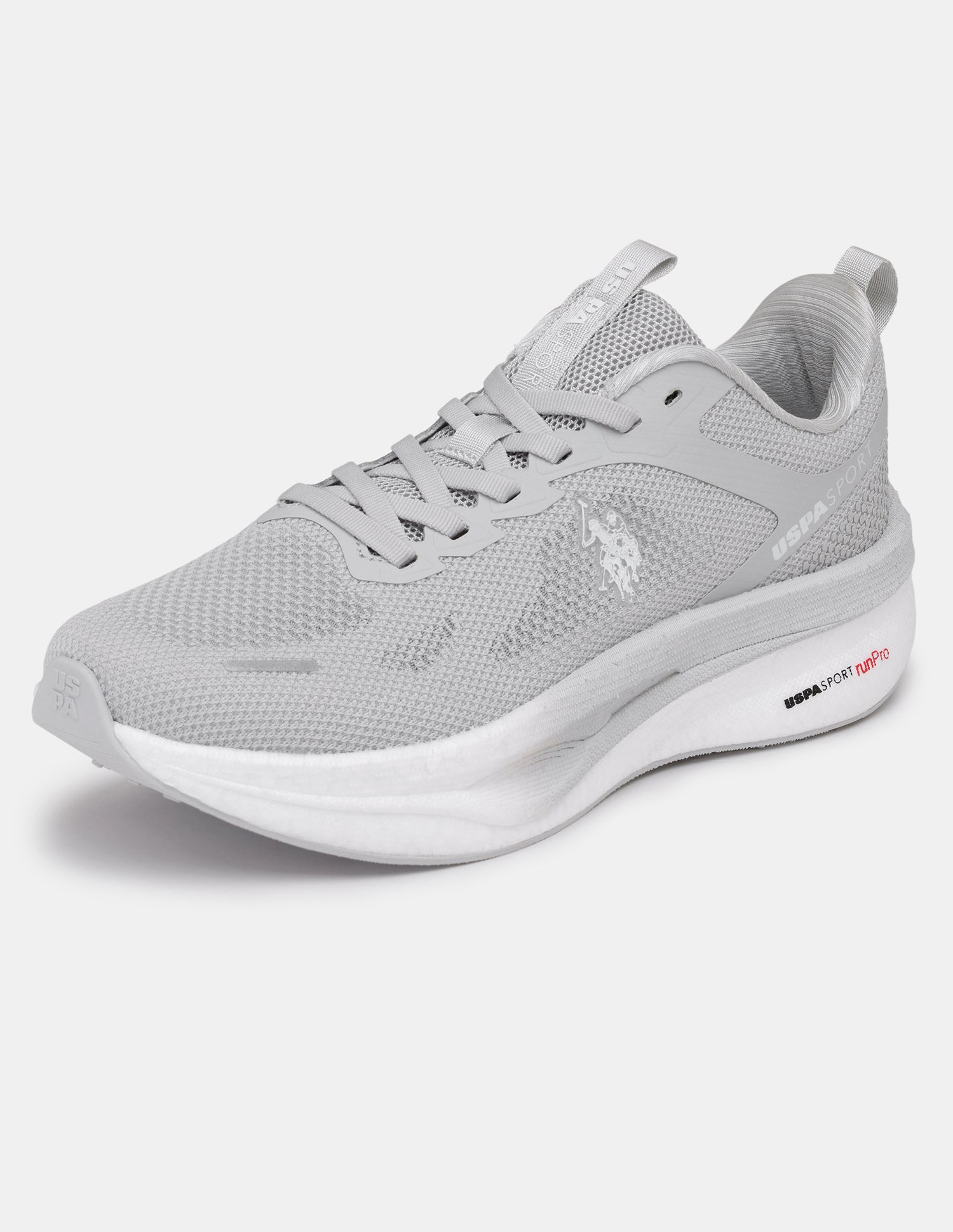 Men Werner USPA Sport Runpro Running Shoes Light Grey - U.S. POLO ASSN. | Large