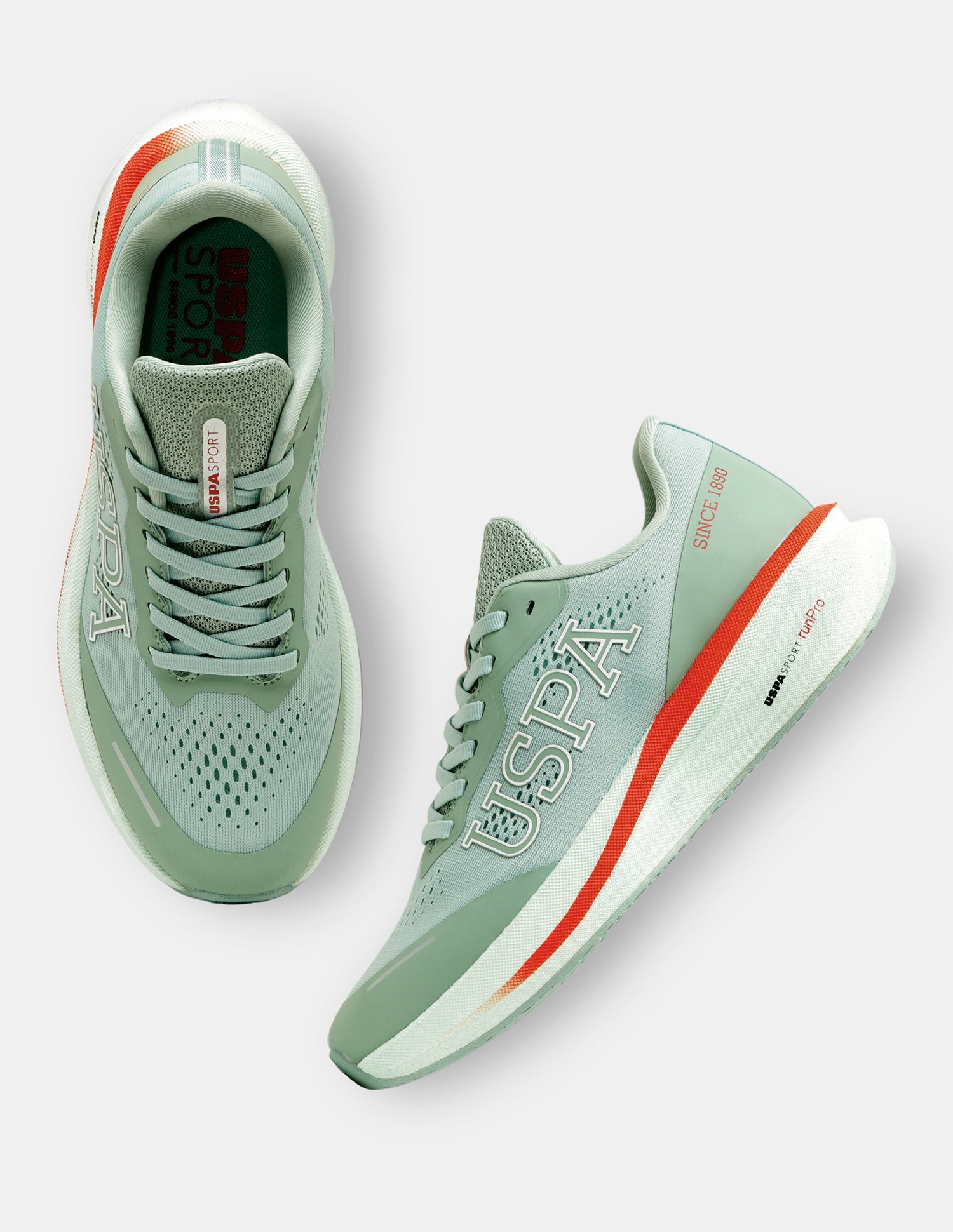 Men Rainer USPA Sport Runpro Running Shoes Light Green - U.S. POLO ASSN. | Large