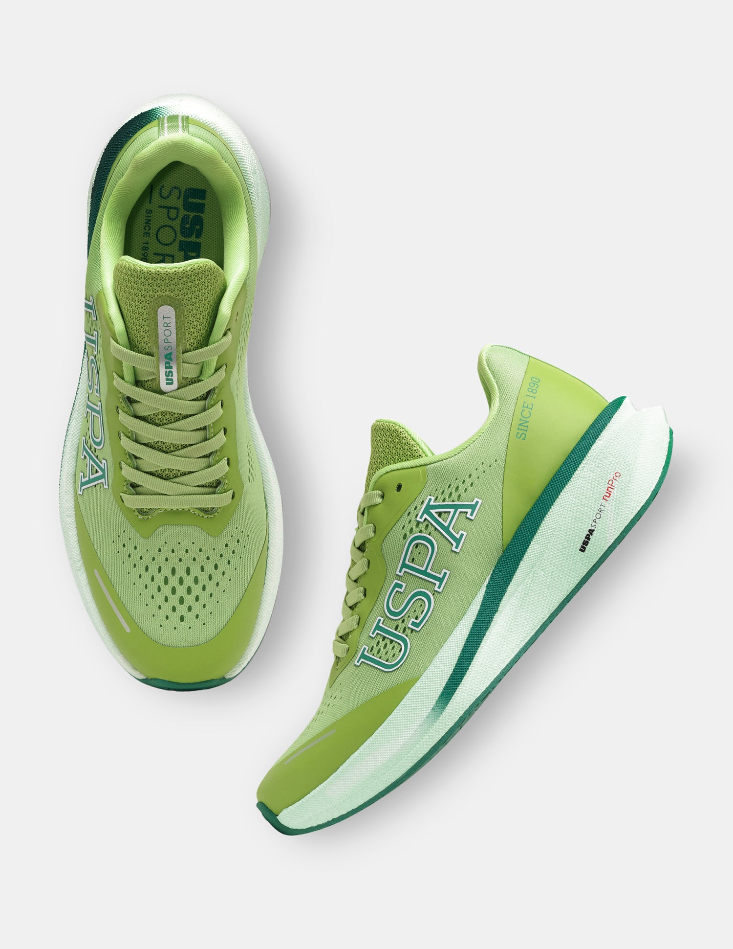 Men Rainer USPA Sport Runpro Running Shoes Green - U.S. POLO ASSN. | Large