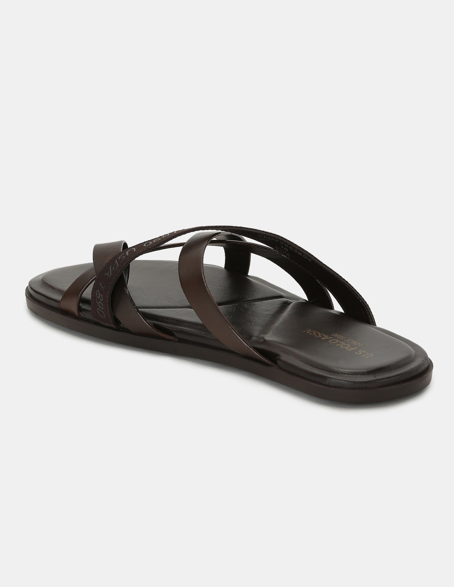 Men Tino Flip Flops Brown - U.S. POLO ASSN. | Large