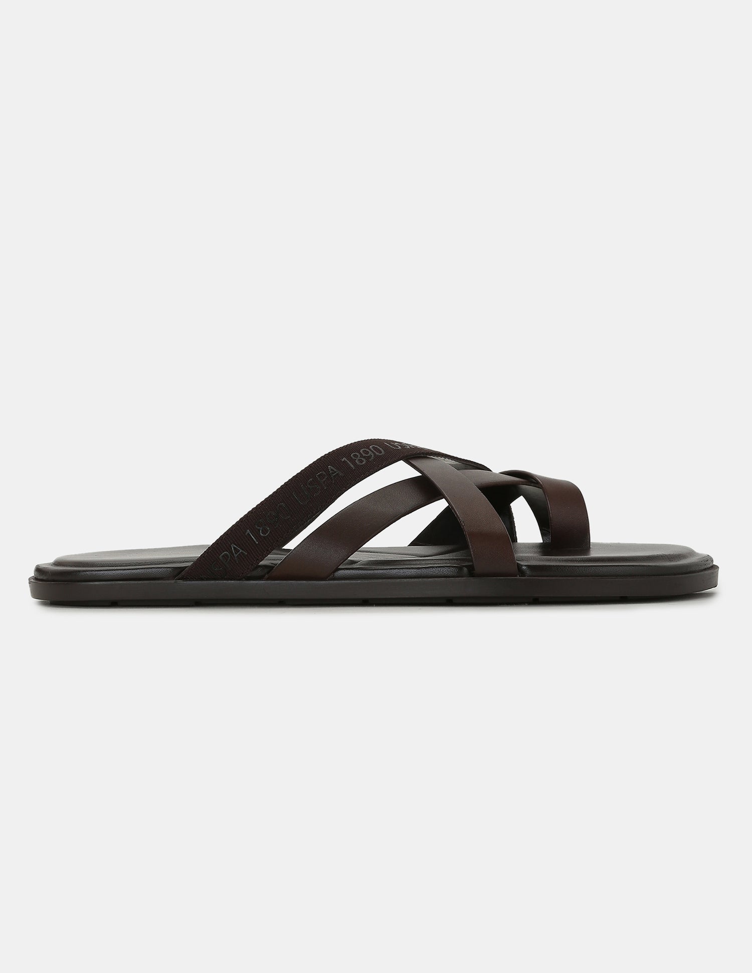 Men Tino Flip Flops Brown - U.S. POLO ASSN. | Large