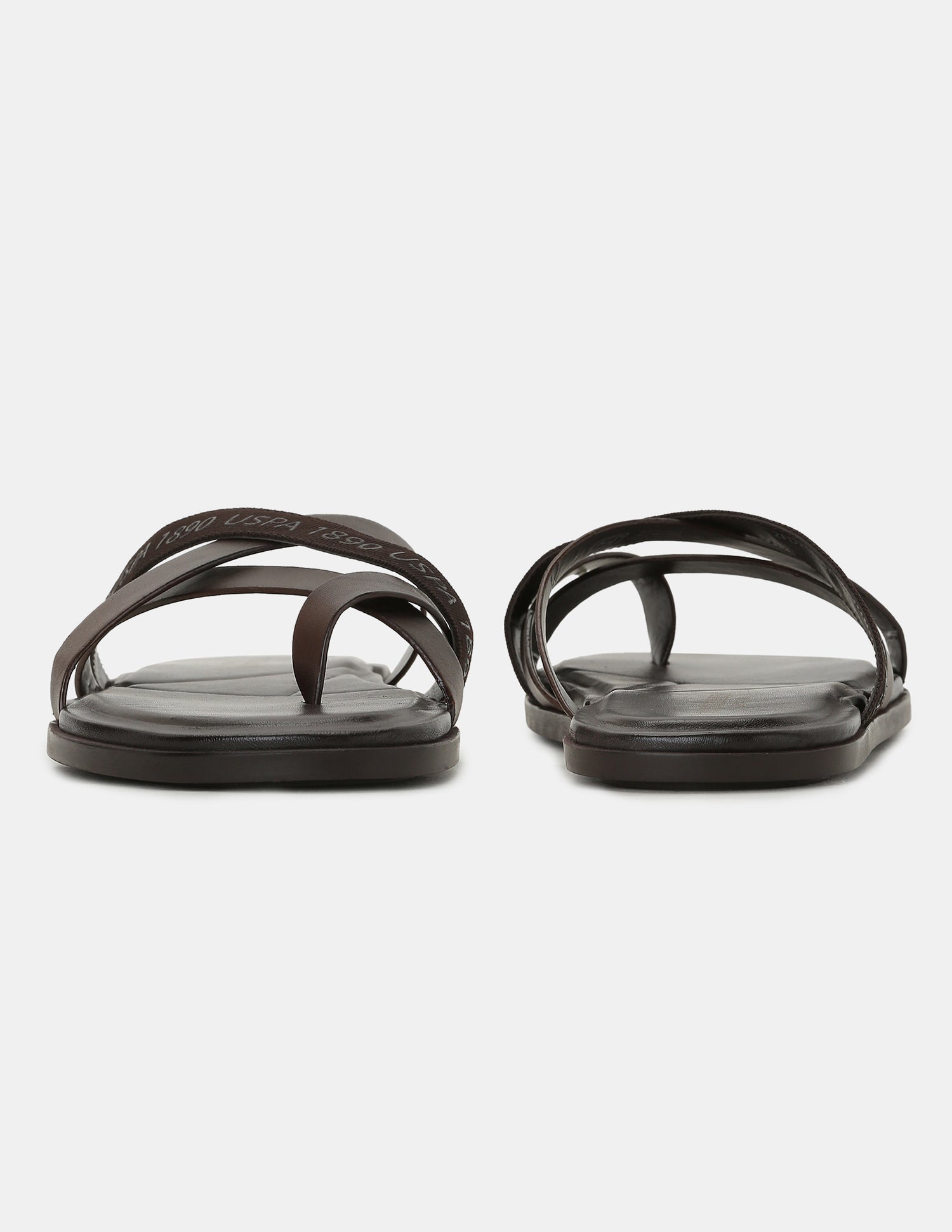 Men Tino Flip Flops Brown - U.S. POLO ASSN. | Large