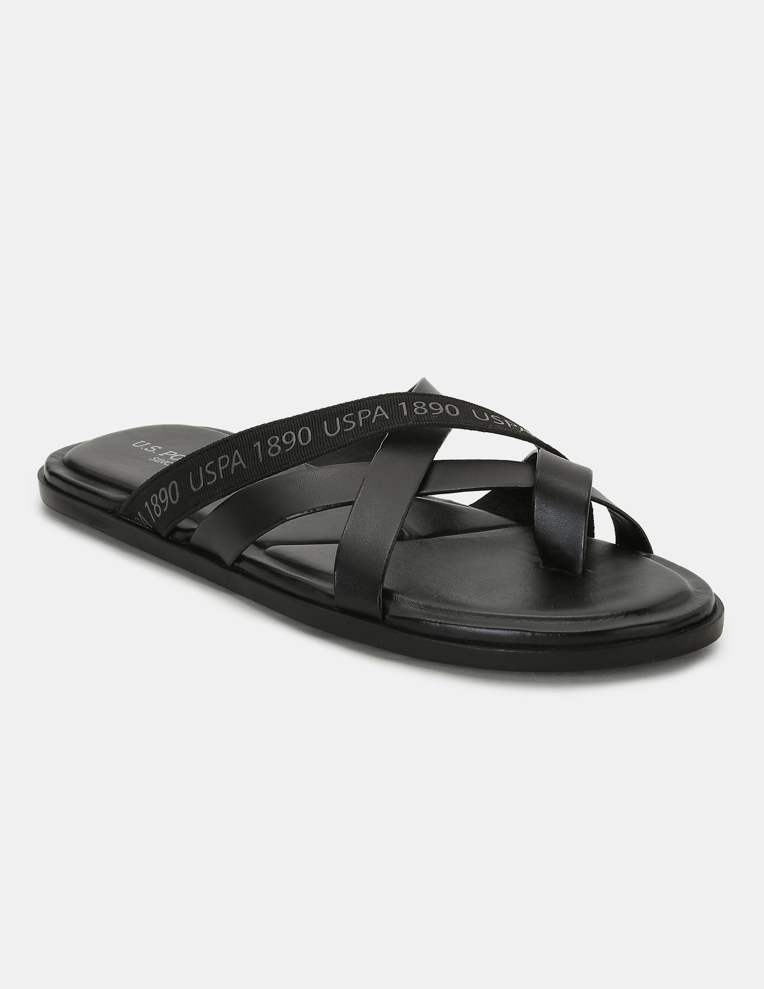 Men Tino Flip Flops Black - U.S. POLO ASSN. | Large