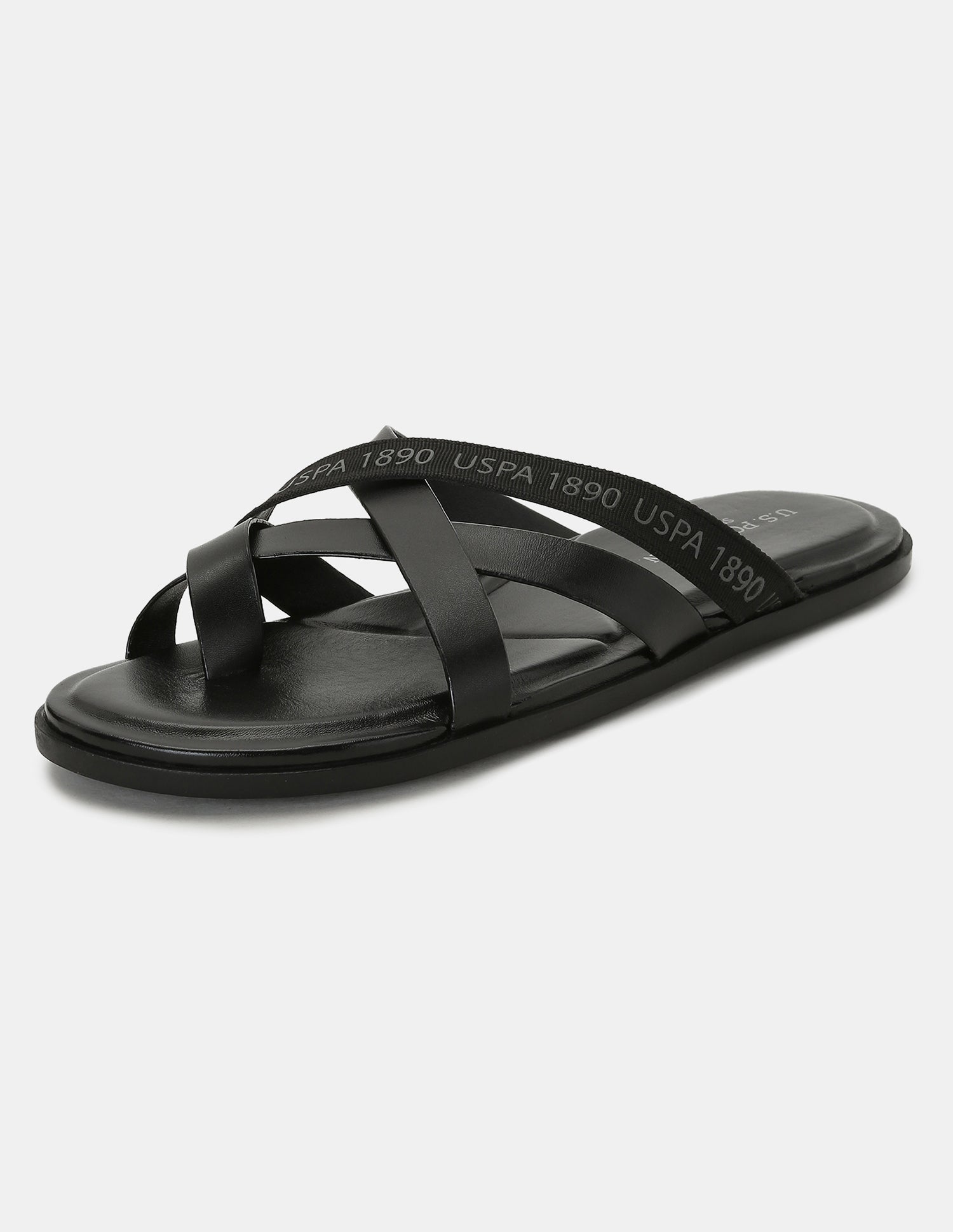 Men Tino Flip Flops Black - U.S. POLO ASSN. | Large