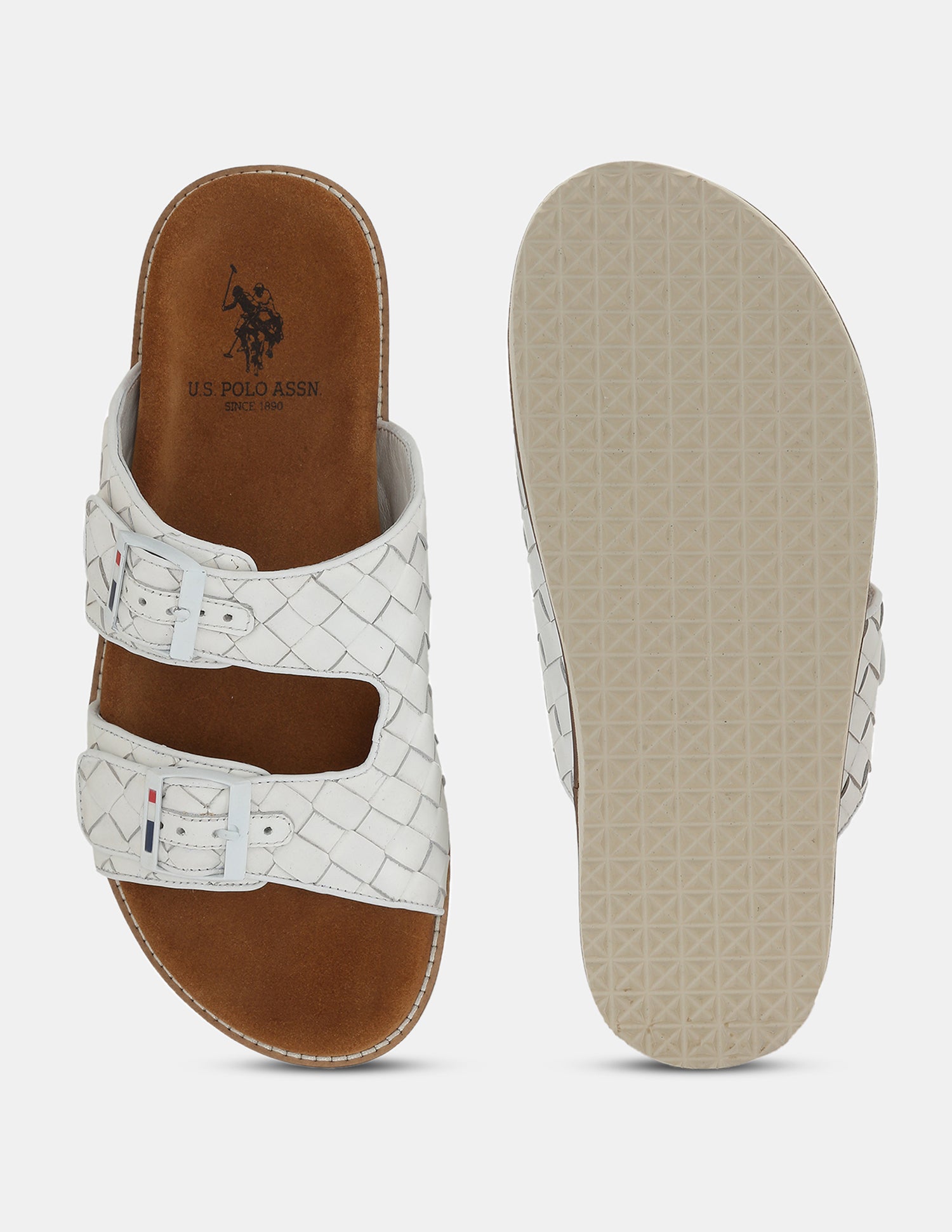 Men Willock Flip Flops Off White - U.S. POLO ASSN. | Large