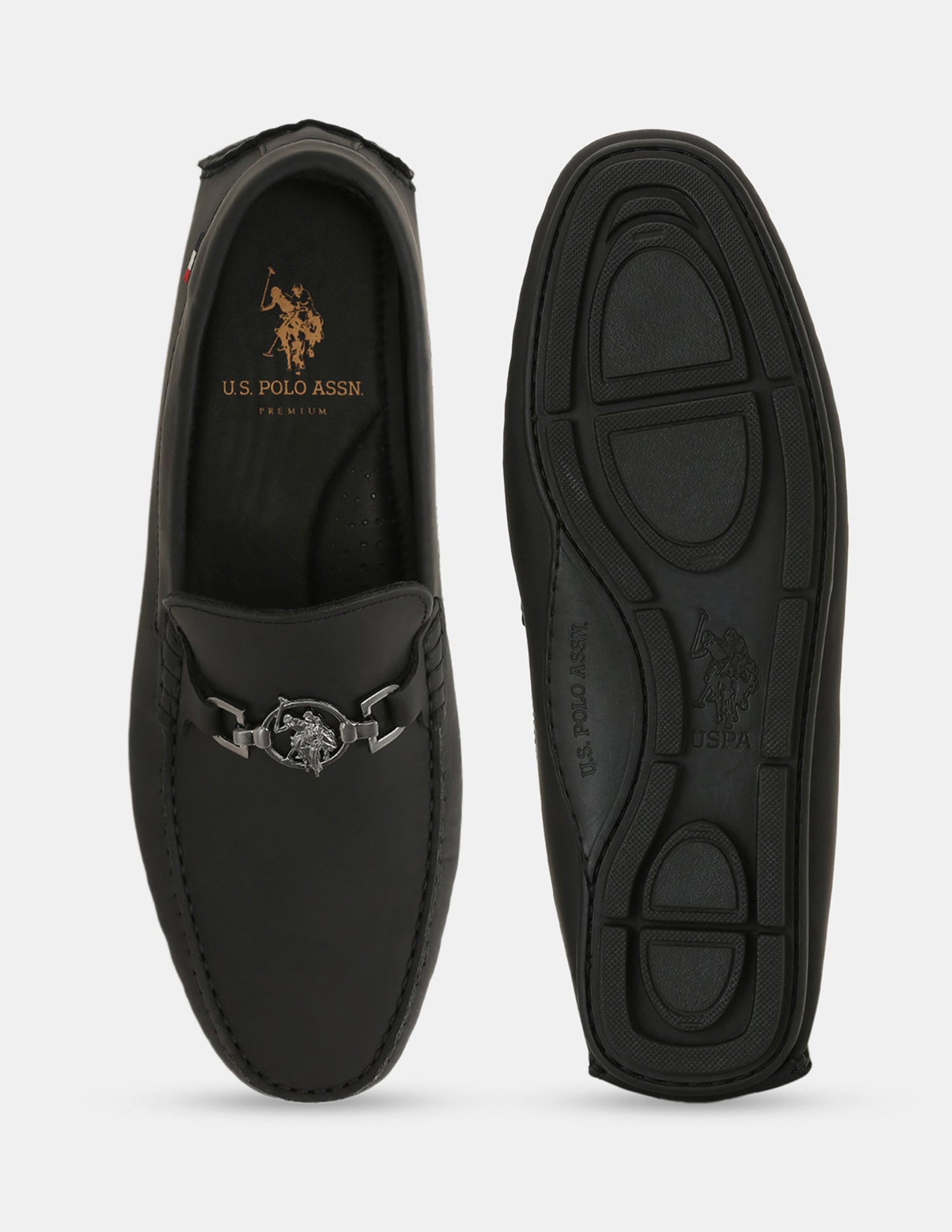 Men Slip-Ons Quincy Loafers Black - U.S. POLO ASSN. | Large