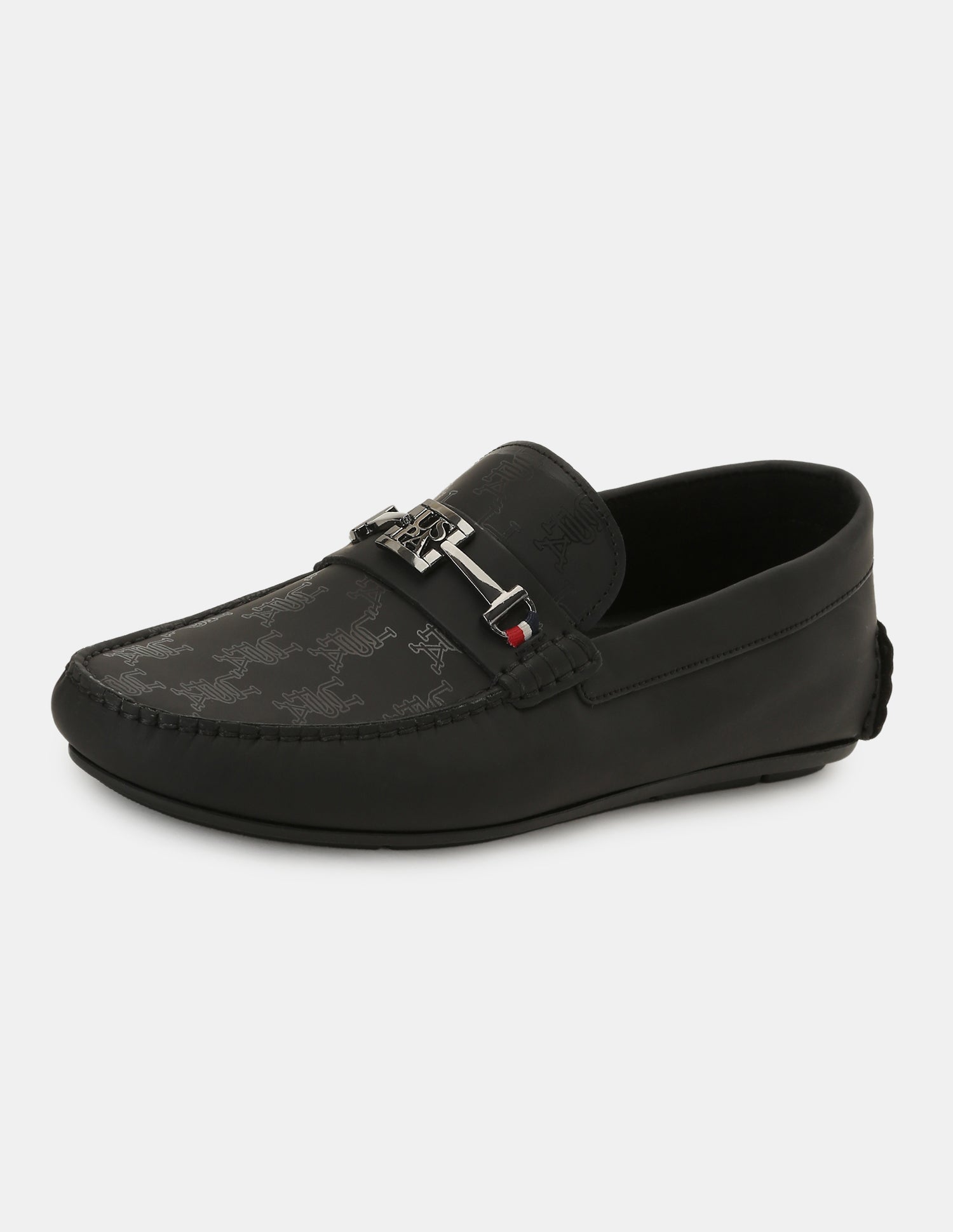 Men Brand Printed Talon Loafers Black - U.S. POLO ASSN. | Large