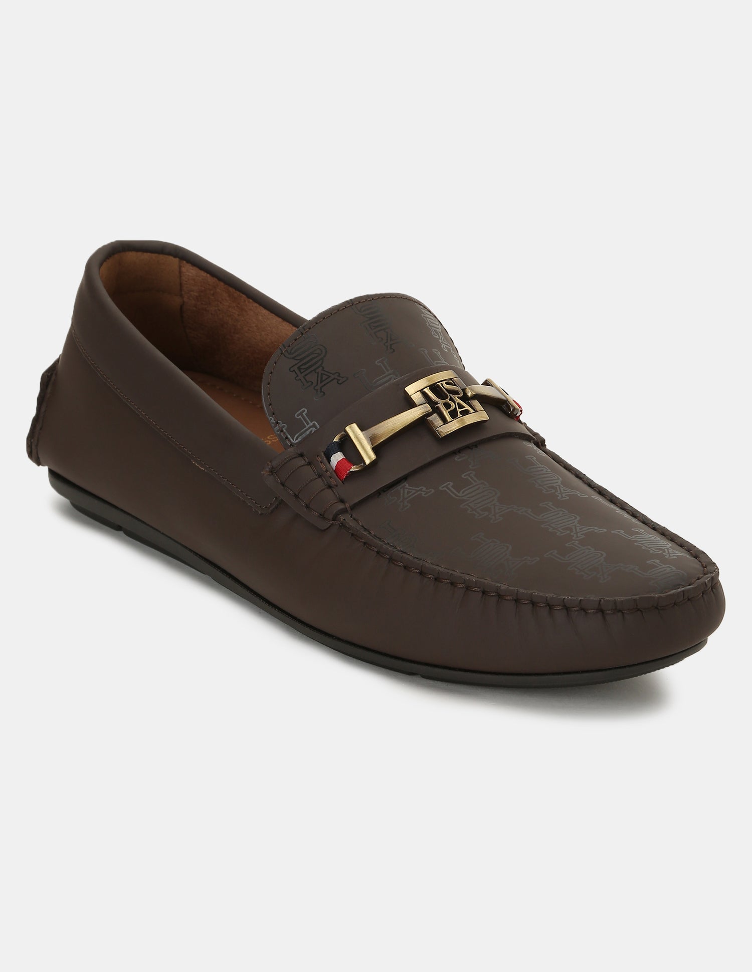 Men Brand Printed Talon Loafers Brown - U.S. POLO ASSN. | Large