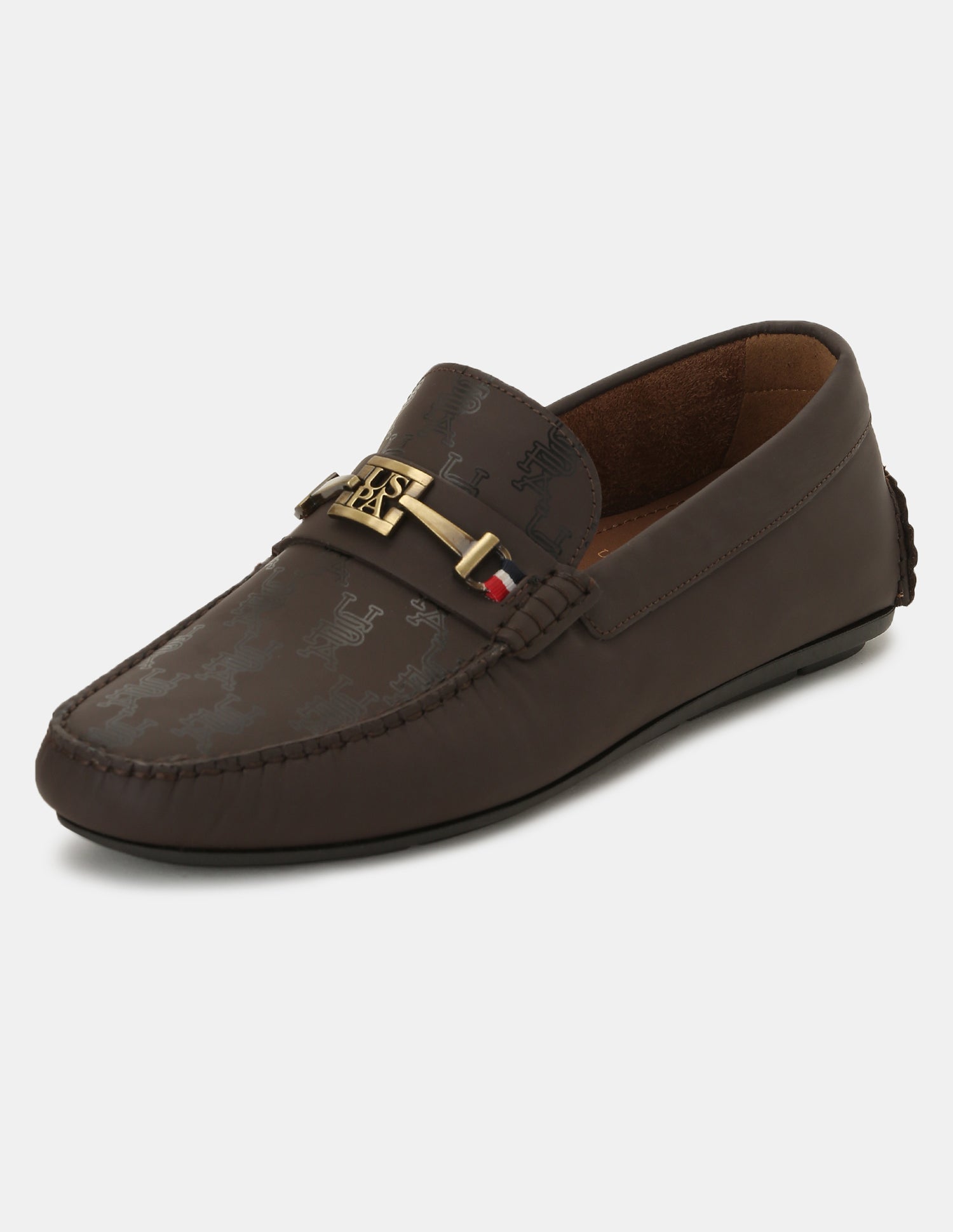 Men Brand Printed Talon Loafers Brown - U.S. POLO ASSN. | Large