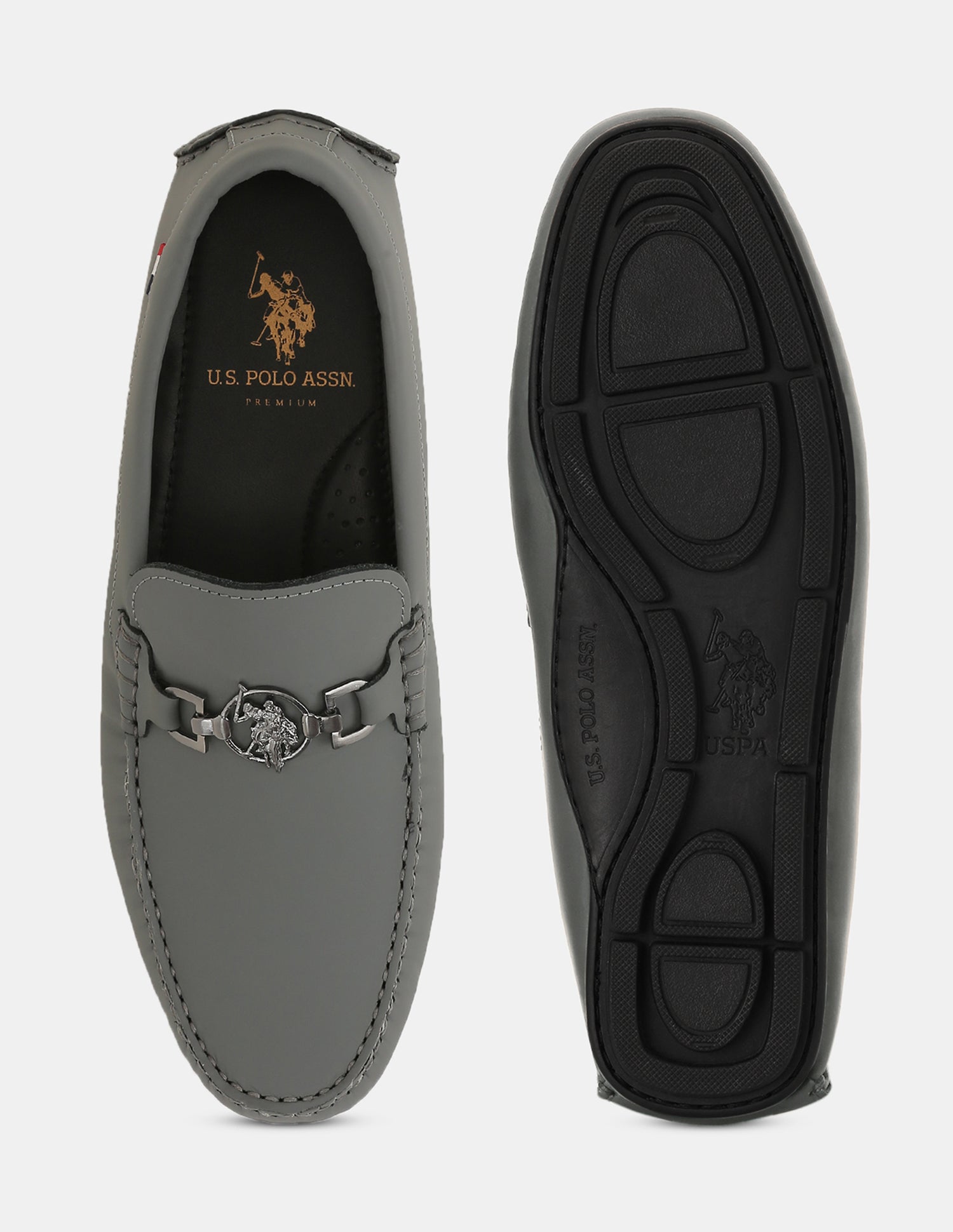 Men Slip-Ons Quincy Loafers Dark Grey - U.S. POLO ASSN. | Large