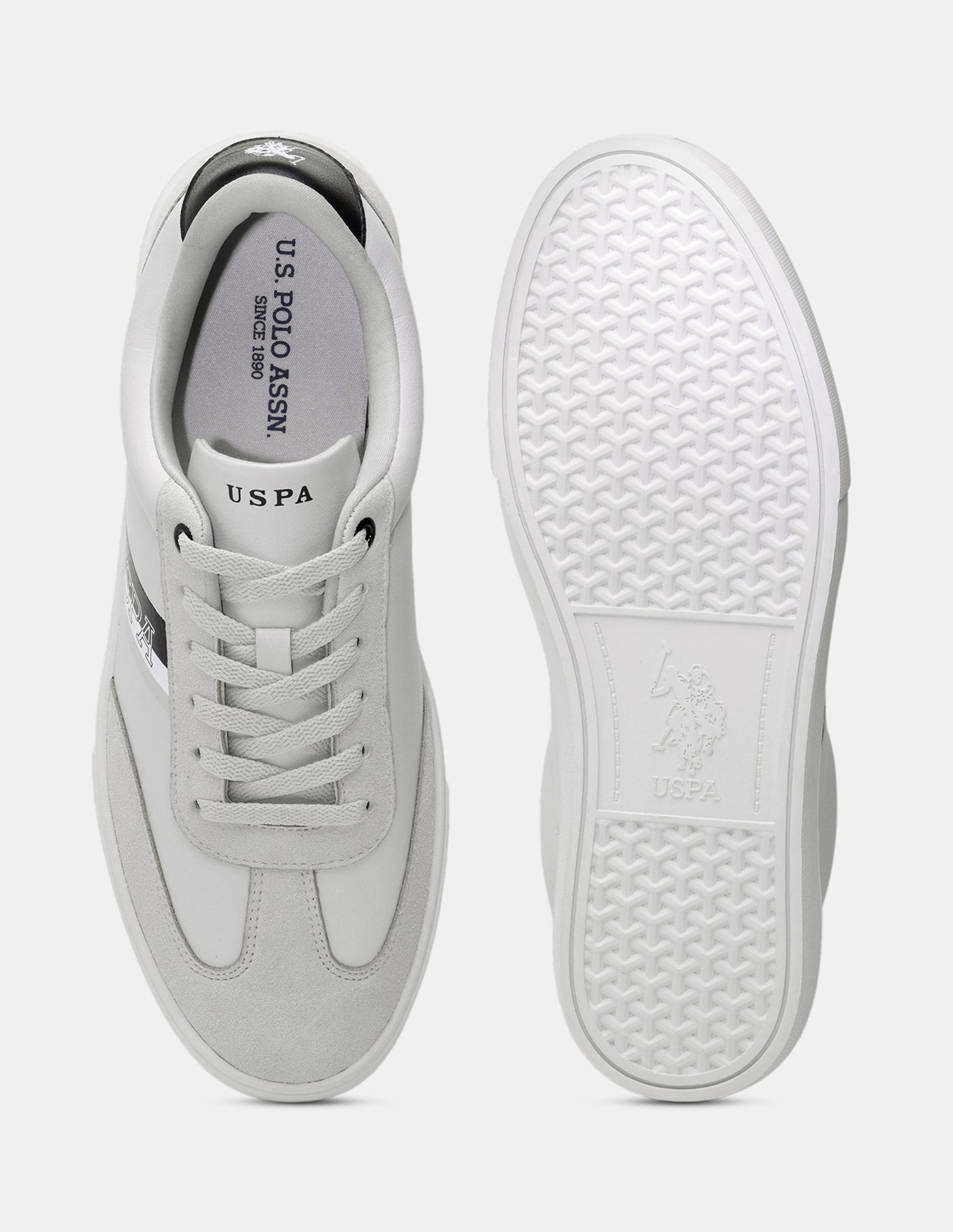 Men Hamet Colour Blocked Sneakers Grey - U.S. POLO ASSN. | Large