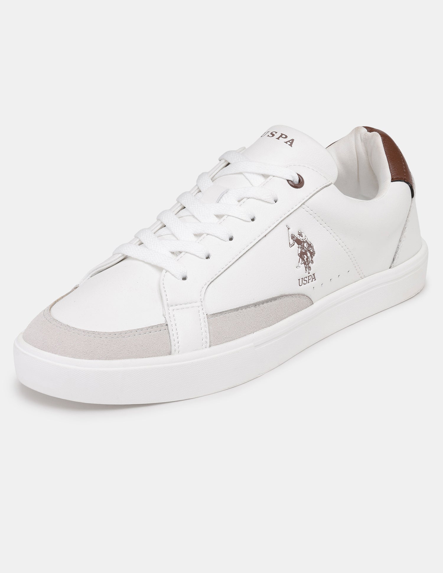 Men Lace-Ups Chivery Sneakers White - U.S. POLO ASSN. | Large