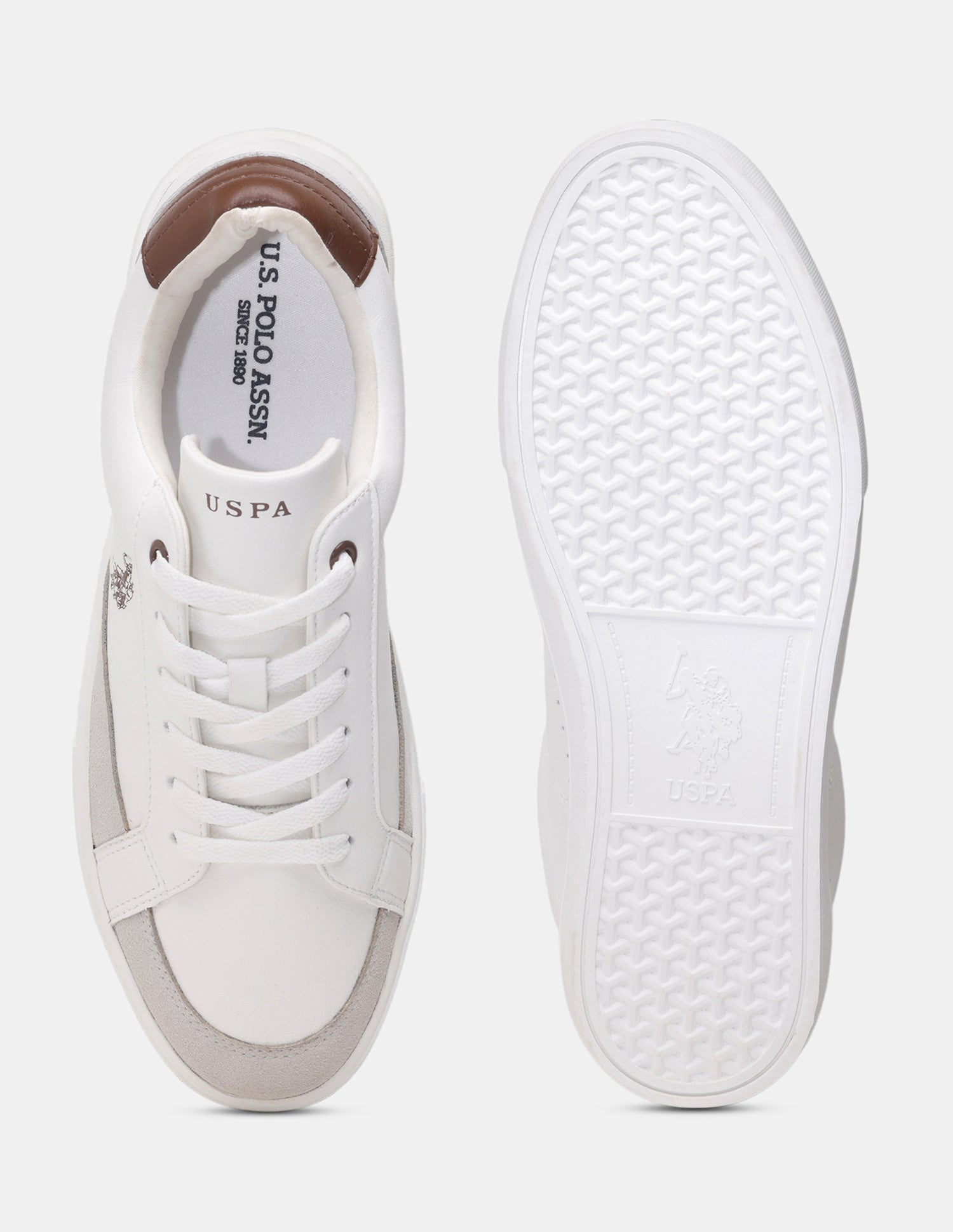 Men Lace-Ups Chivery Sneakers White - U.S. POLO ASSN. | Large