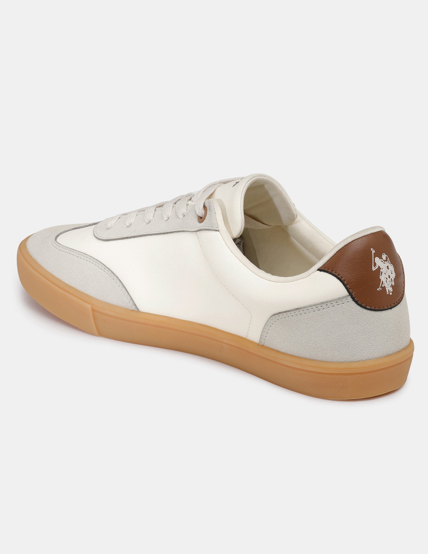 Men Hamet 2.0 Striped Sneakers Beige - U.S. Polo Assn. India | Large